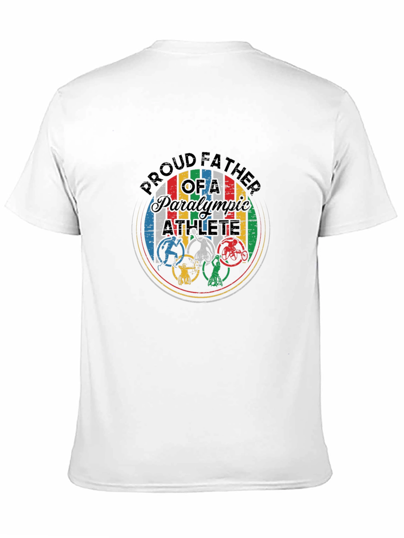 Proud Father Paralympic Athlete Graphic Tee