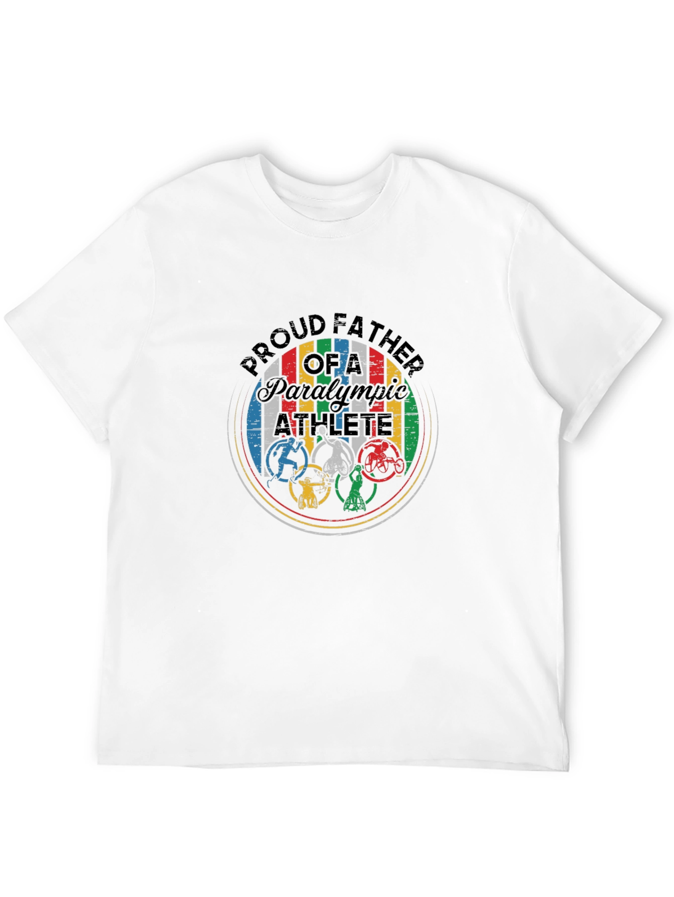 Proud Father Paralympic Athlete Graphic Tee