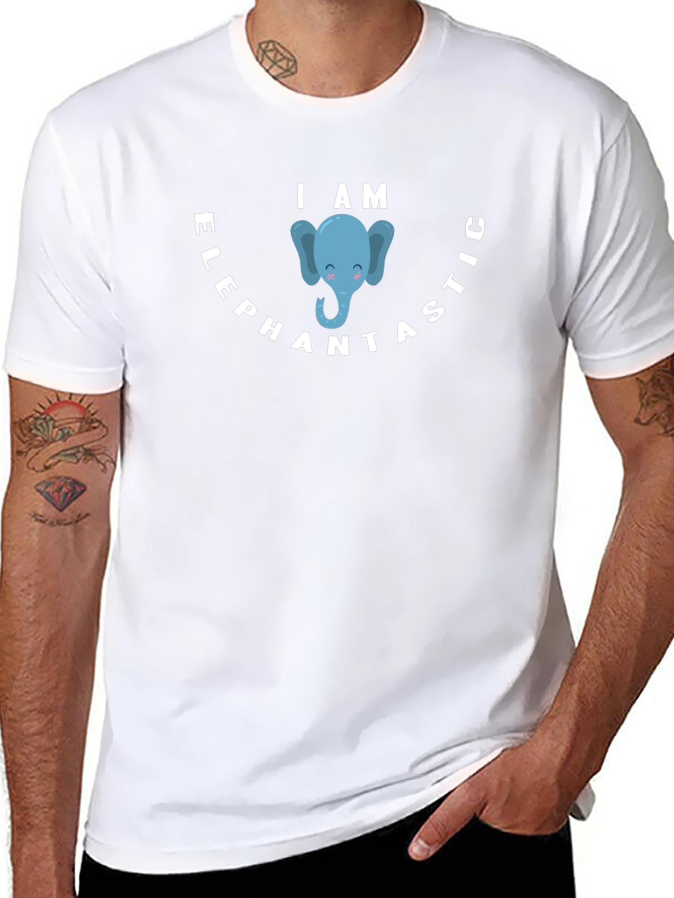 Elephantastic Graphic Tee - Funny Animal Pun T-Shirt