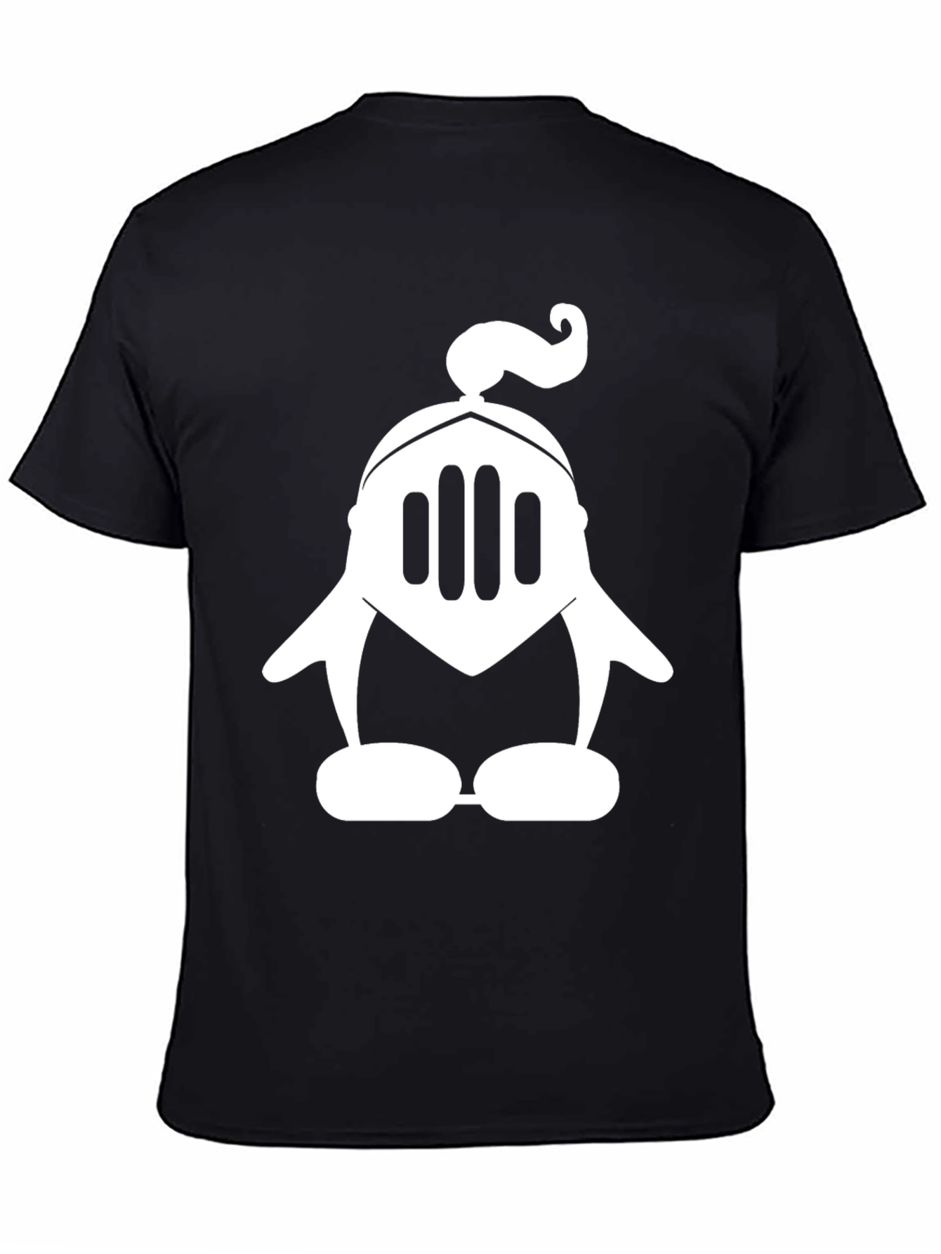 Knight Penguin Black T-Shirt - Unique Graphic Tee
