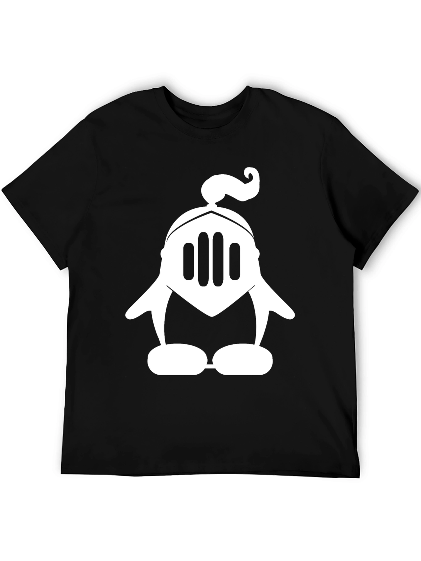 Knight Penguin Black T-Shirt - Unique Graphic Tee