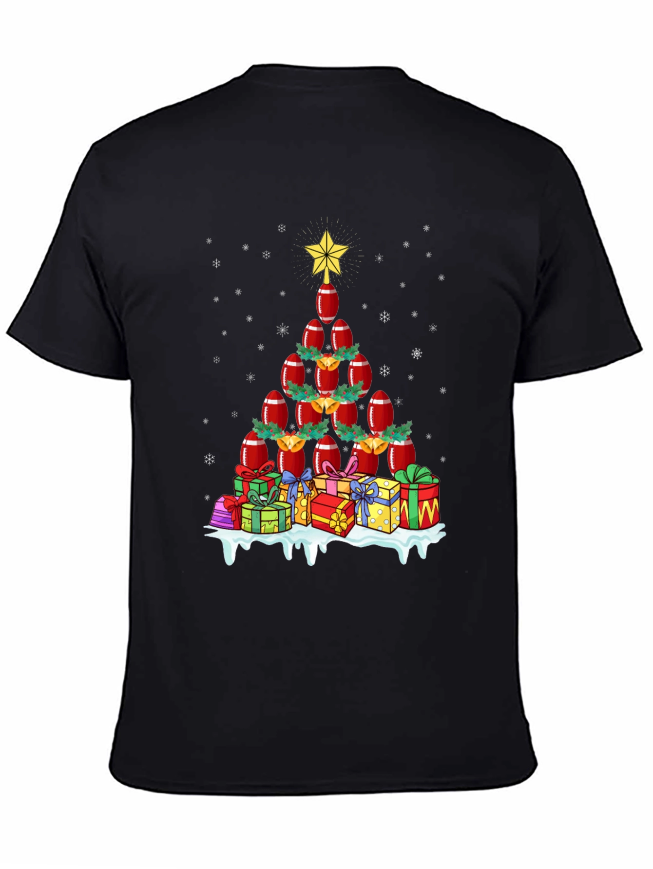 Football Christmas Tree T-Shirt Holiday Apparel