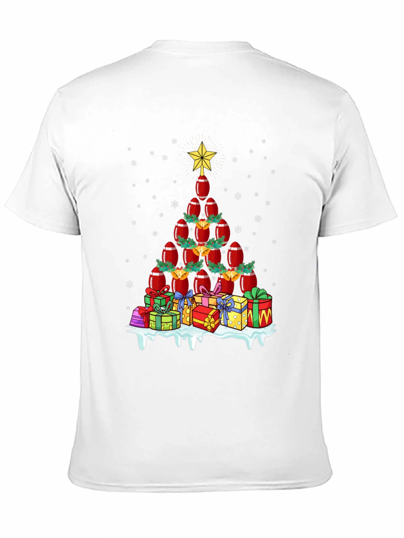 Football Christmas Tree T-Shirt Holiday Apparel