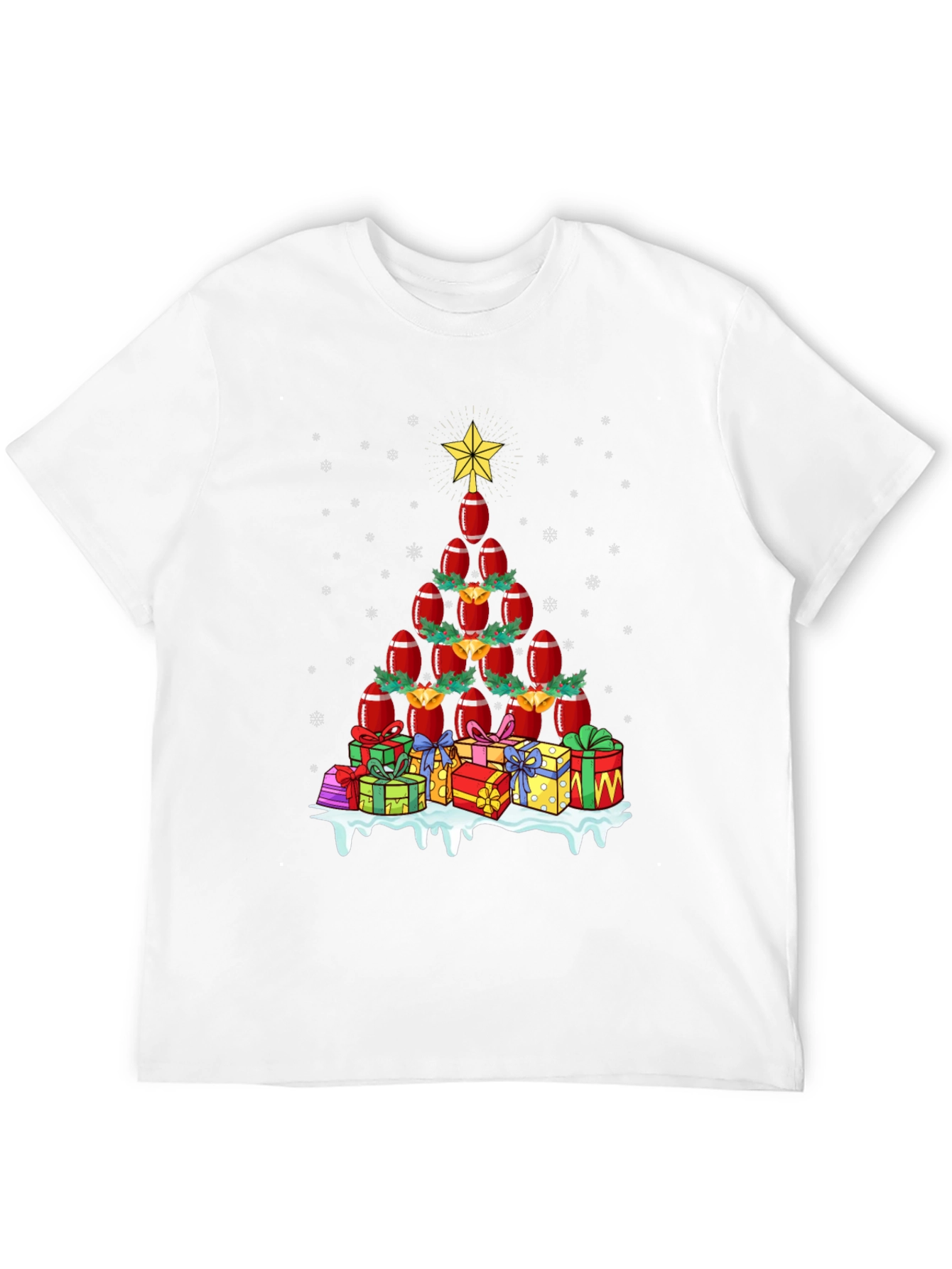 Football Christmas Tree T-Shirt Holiday Apparel