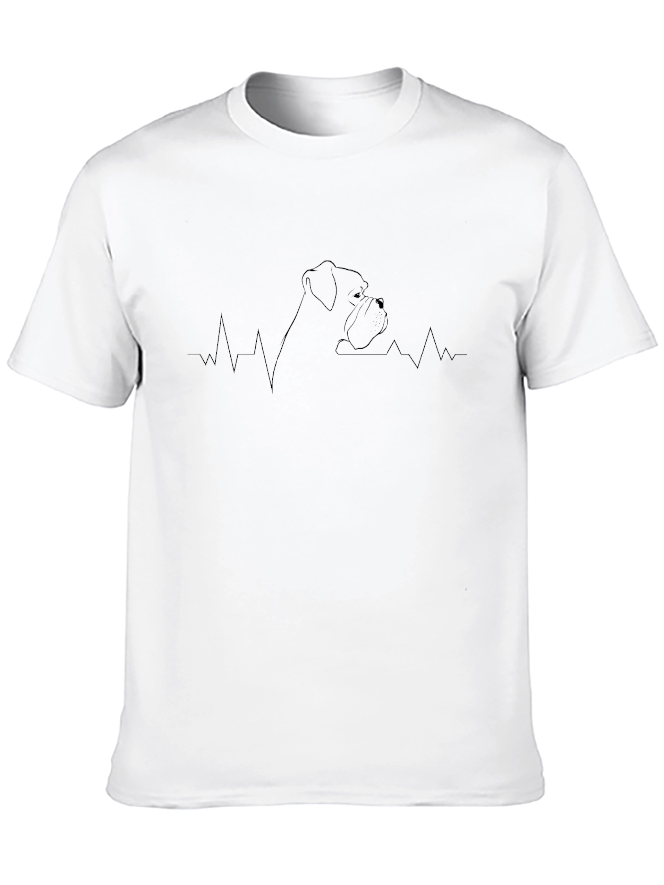Boxer Dog Heartbeat T-Shirt - Stylish & Unique