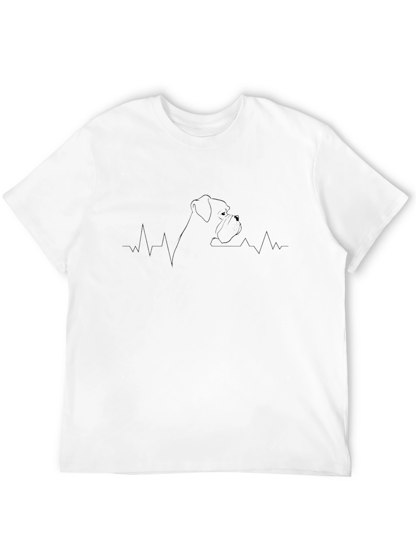 Boxer Dog Heartbeat T-Shirt - Stylish & Unique