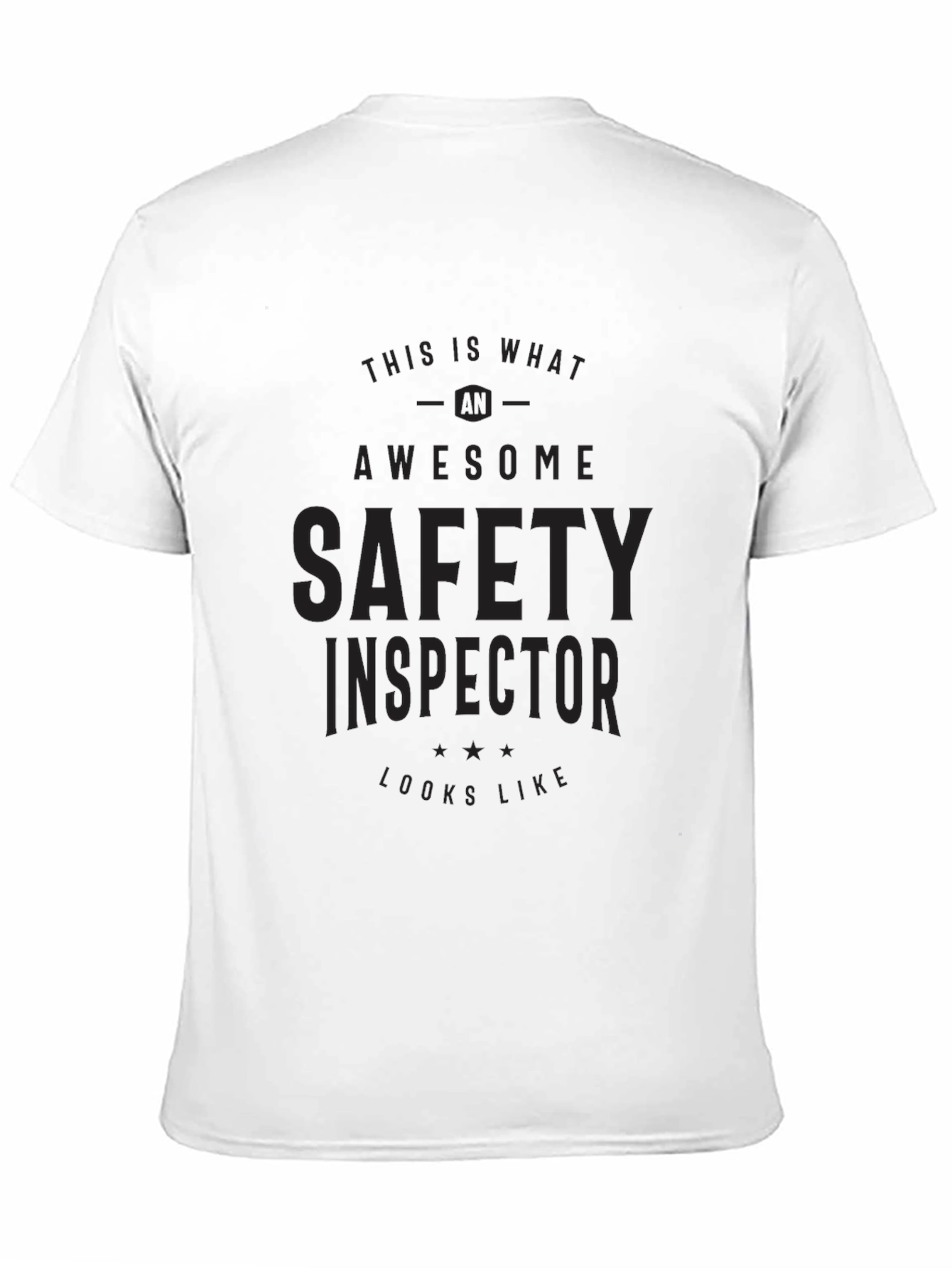 Awesome Safety Inspector Black T-Shirt