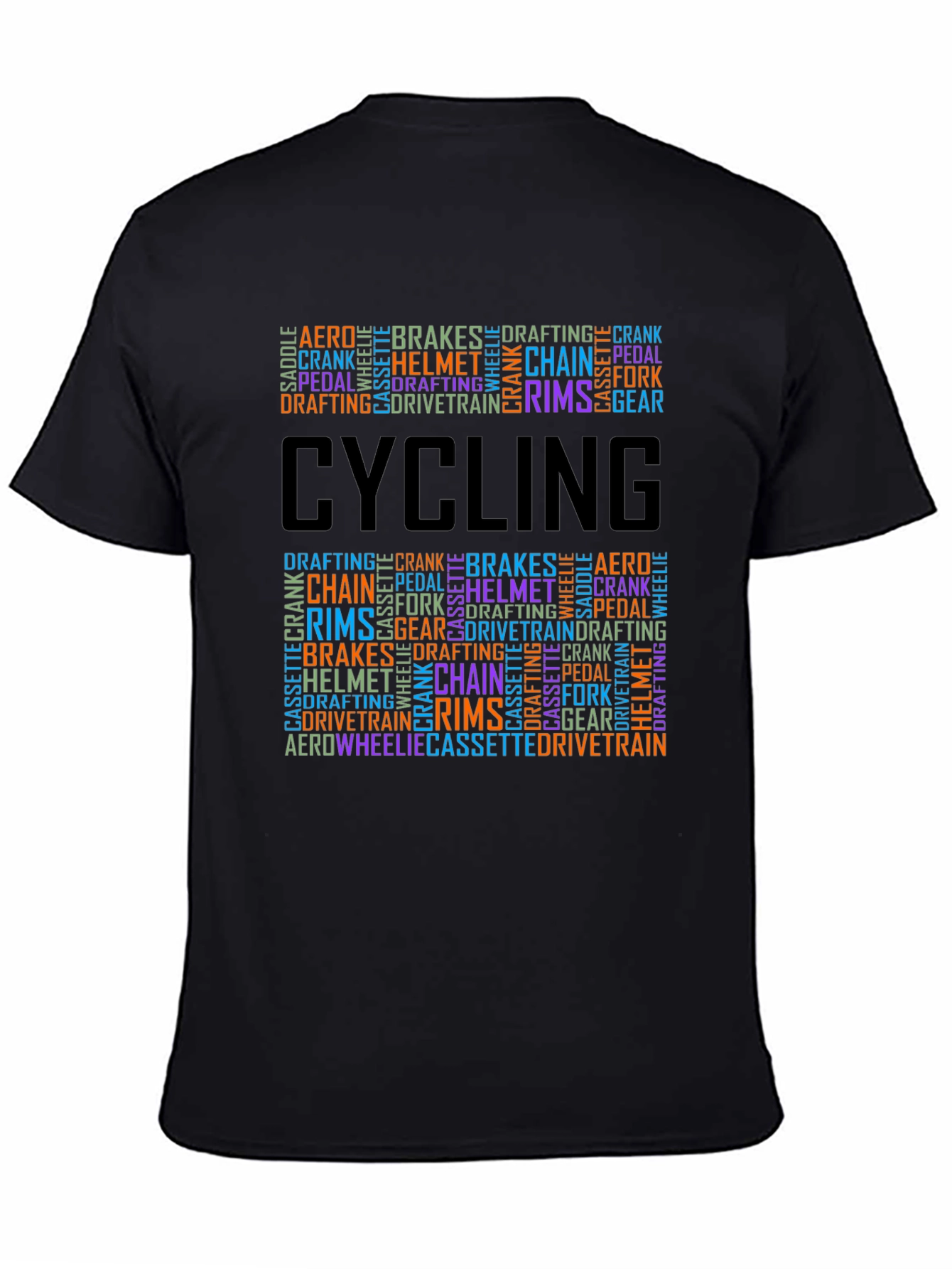 Cycling Word Art T-Shirt