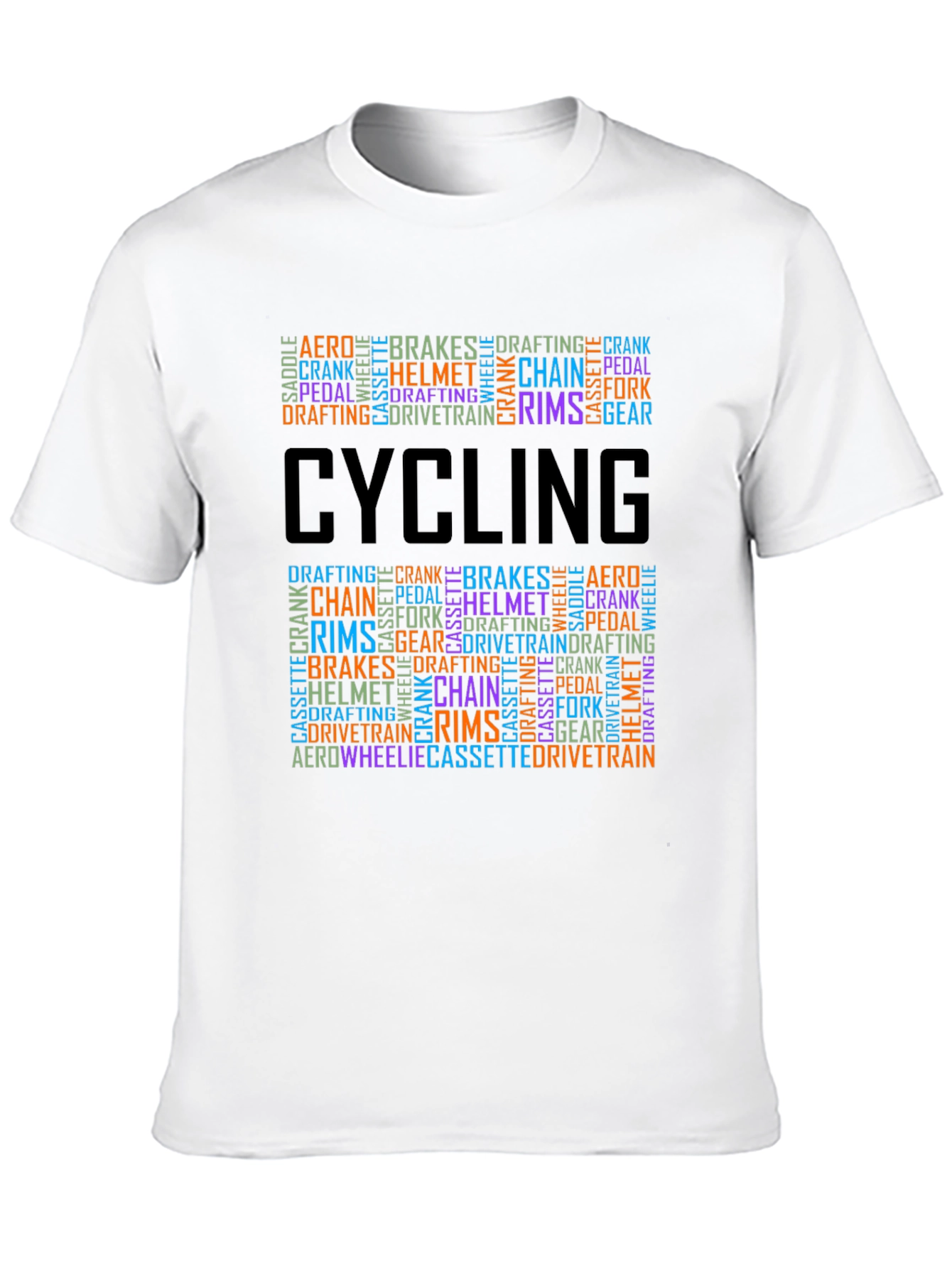 Cycling Word Art T-Shirt