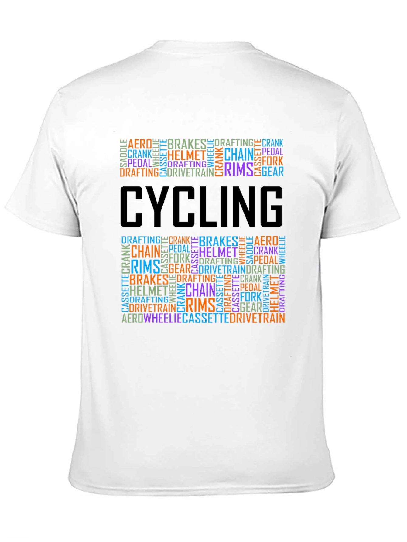 Cycling Word Art T-Shirt