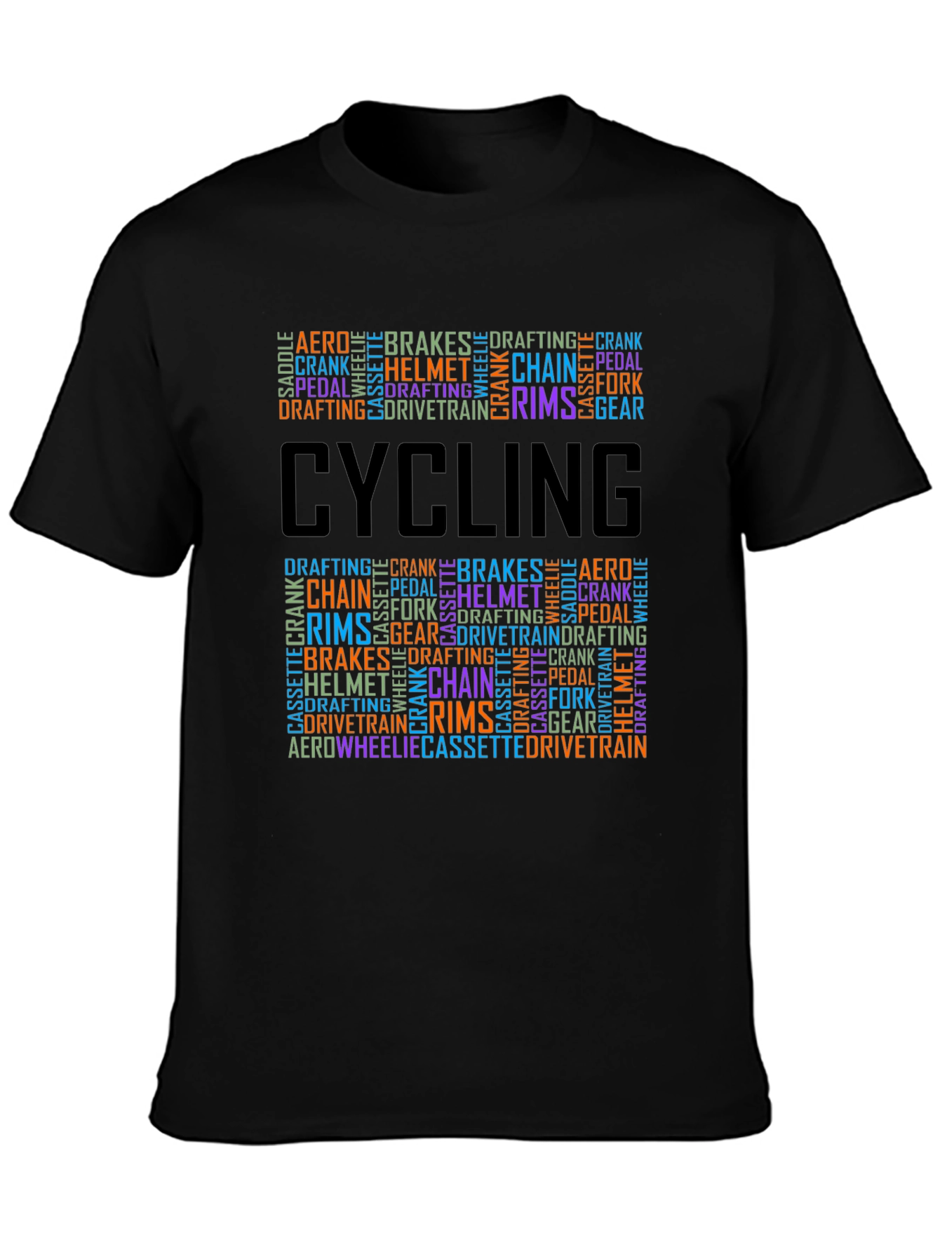 Cycling Word Art T-Shirt