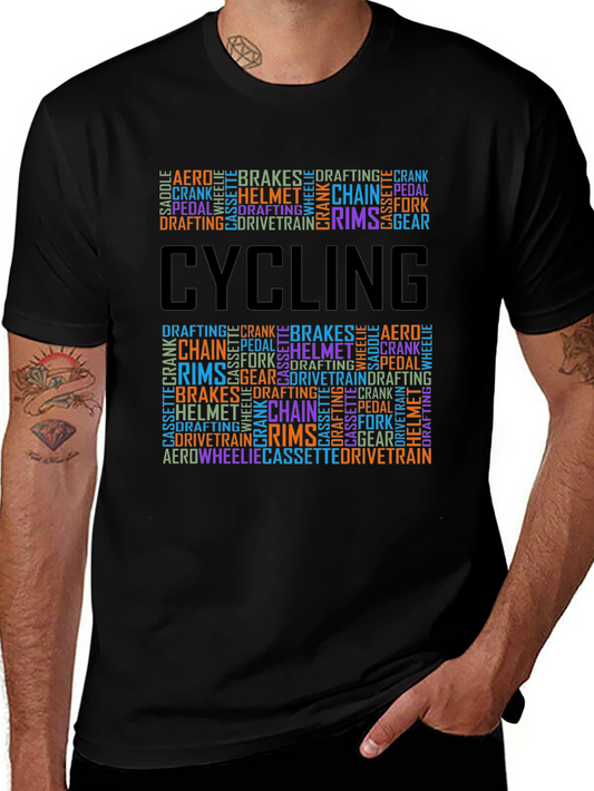Cycling Word Art T-Shirt