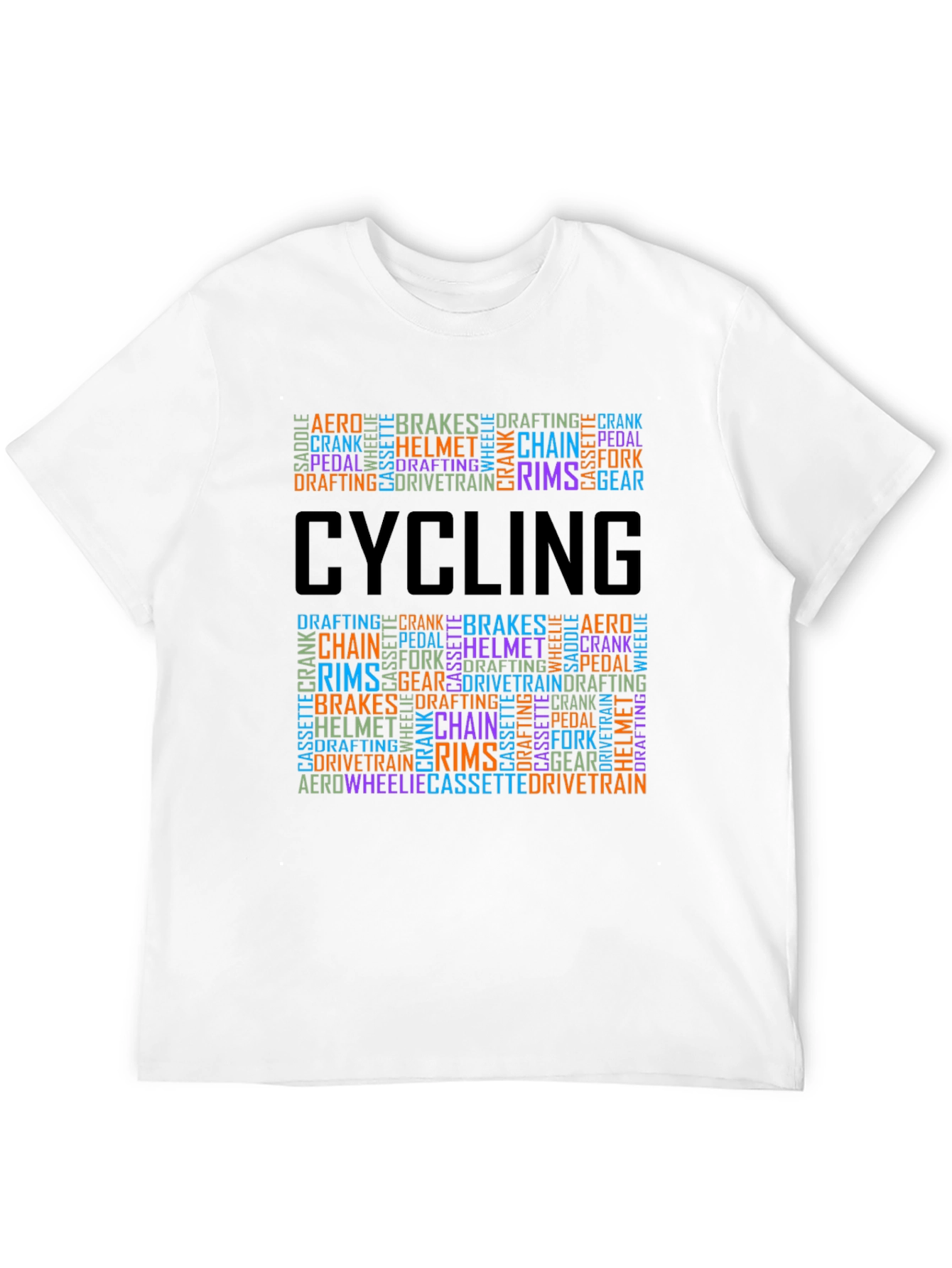 Cycling Word Art T-Shirt