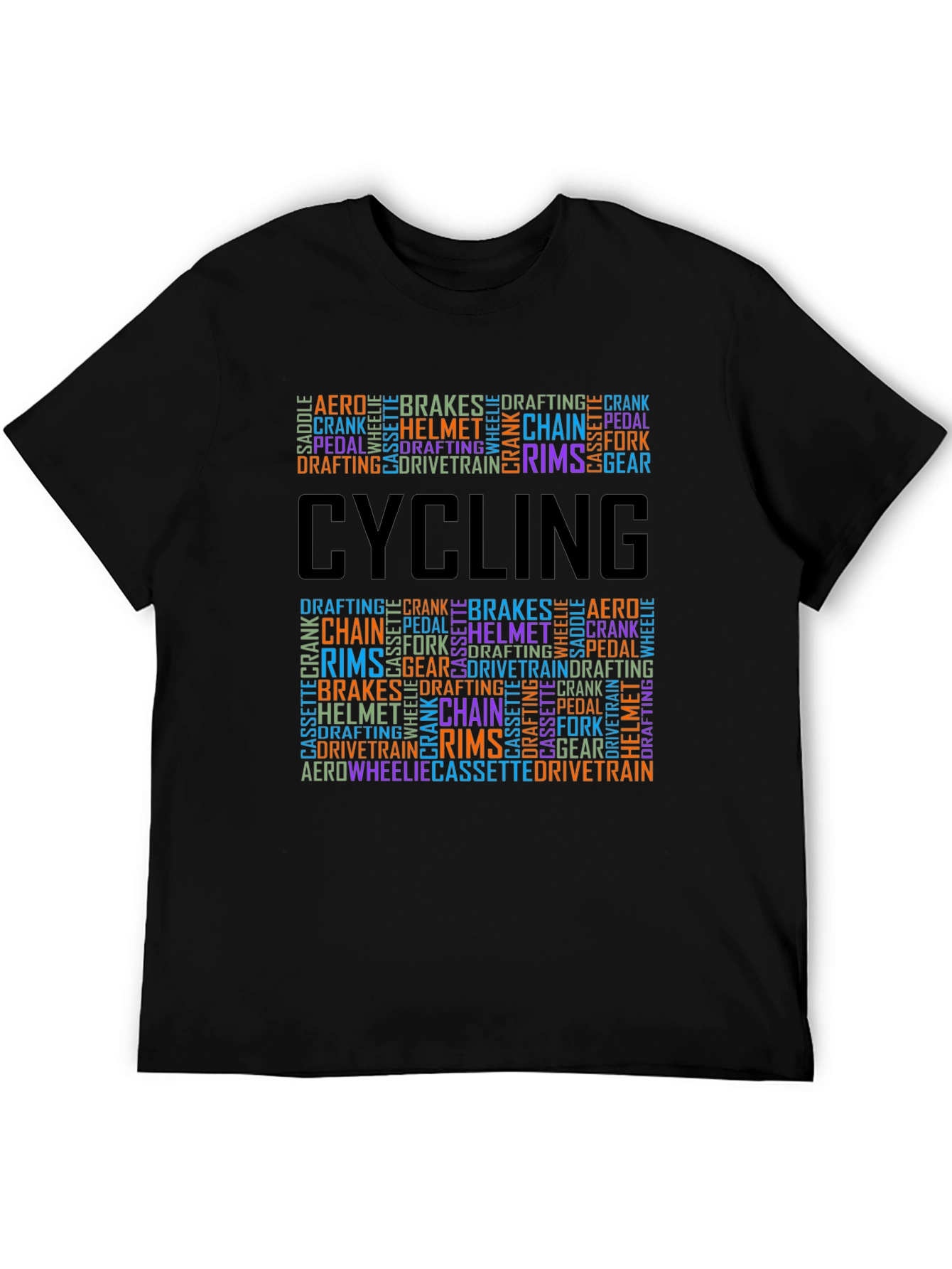 Cycling Word Art T-Shirt