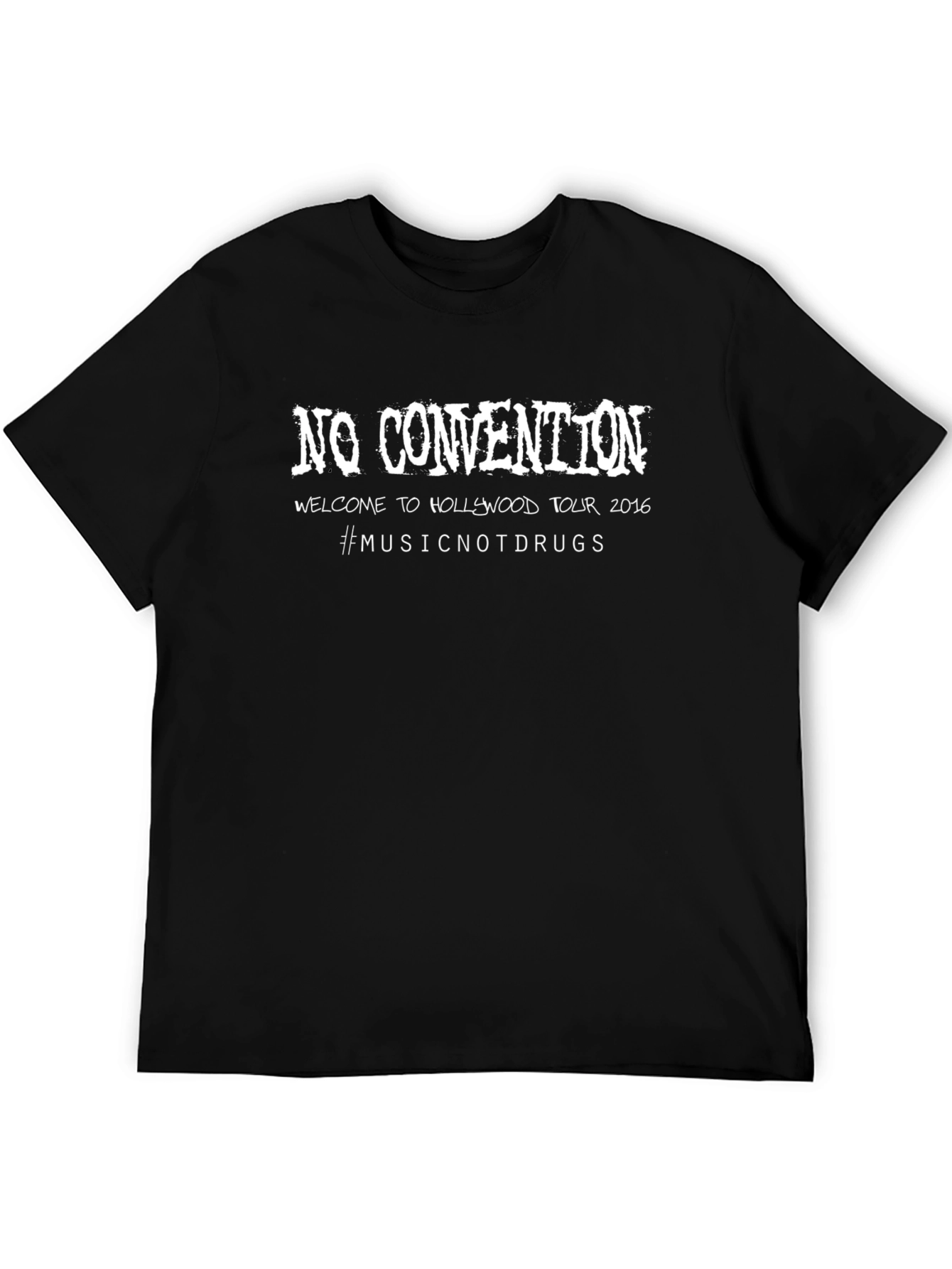 No Convention Welcome To Hollywood Tour 2016 Black T-Shirt