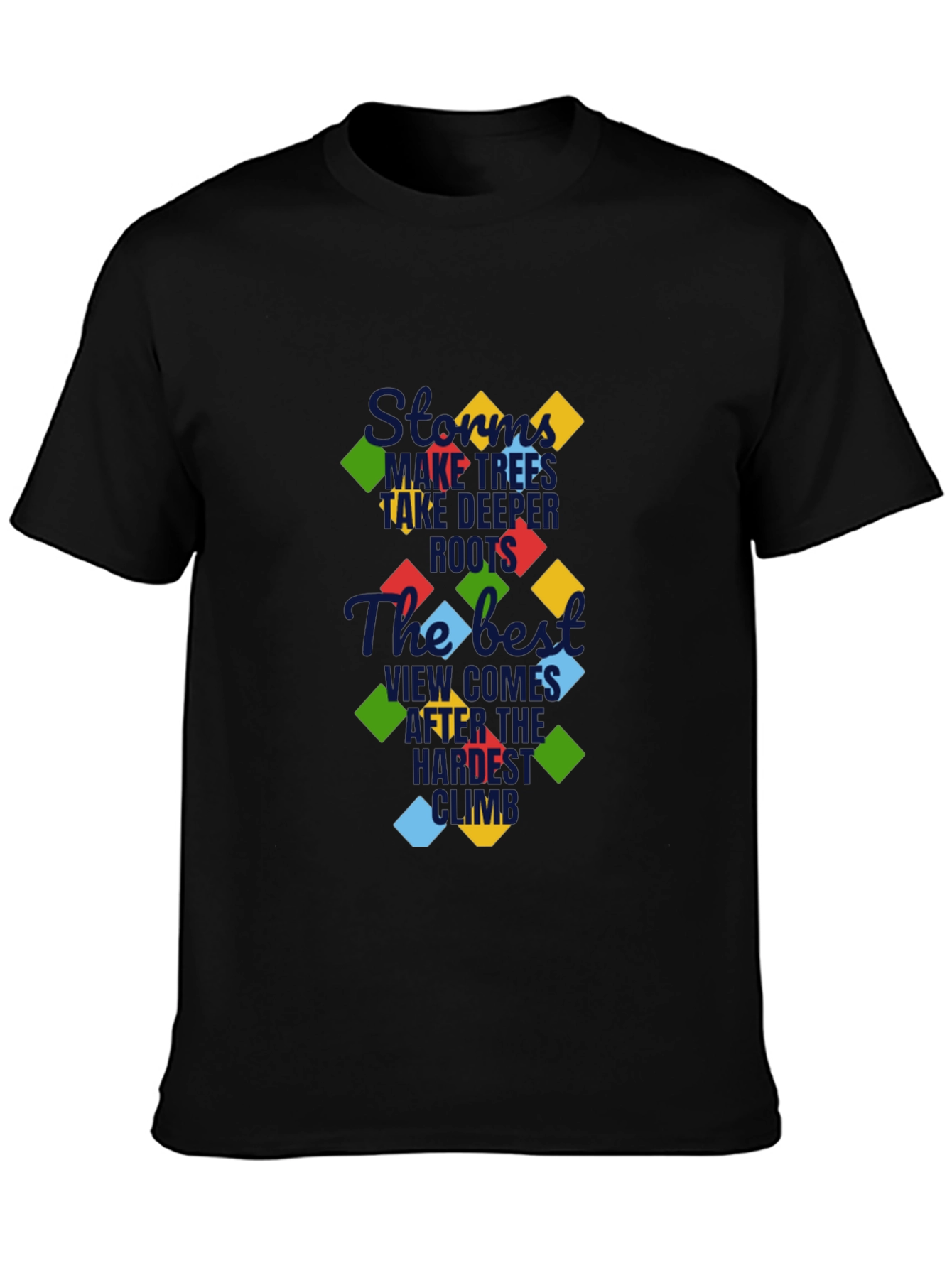 Motivational Graphic T-Shirt - Hardest Climb