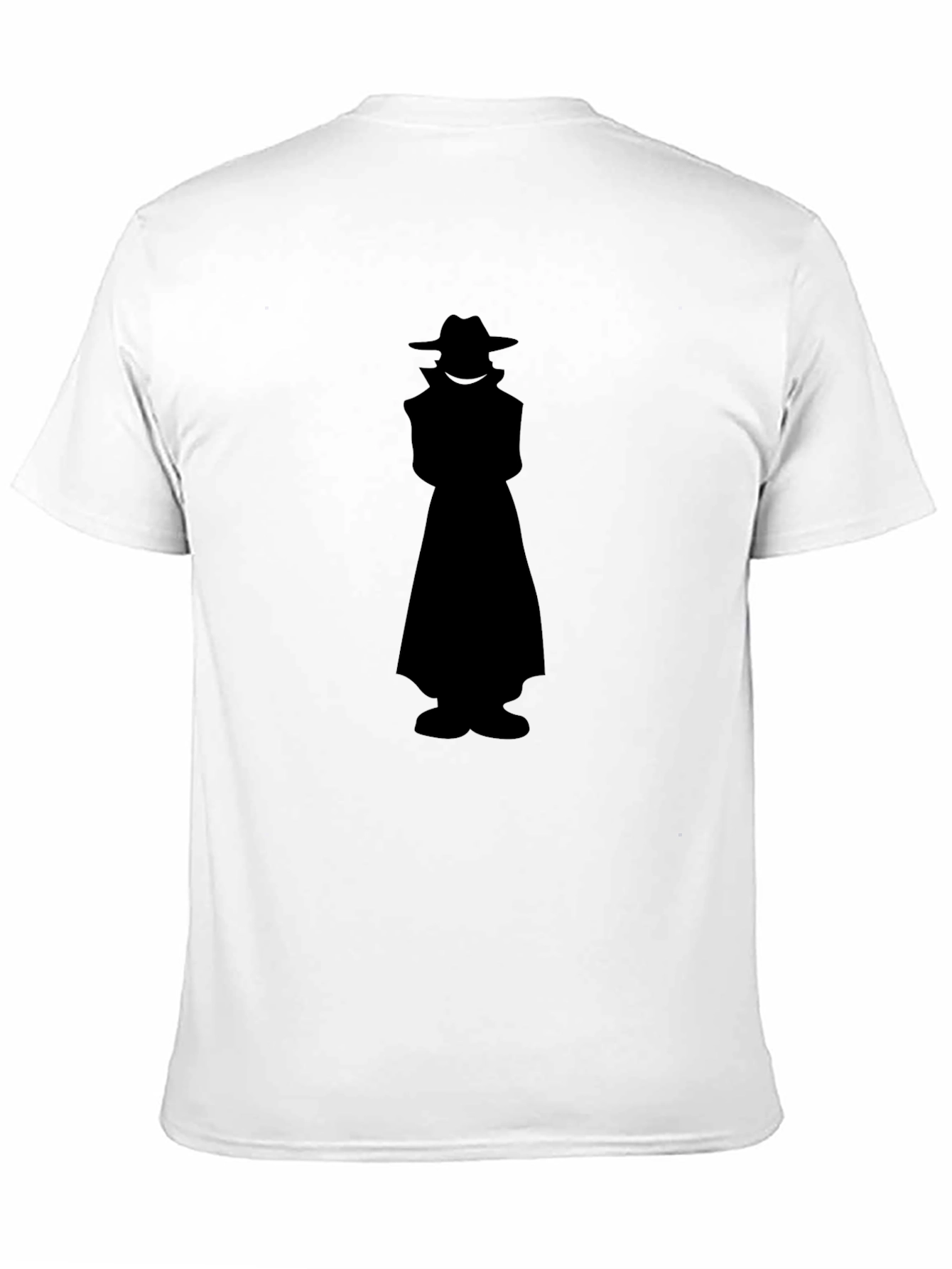 Mysterious Man Silhouette Black T-Shirt