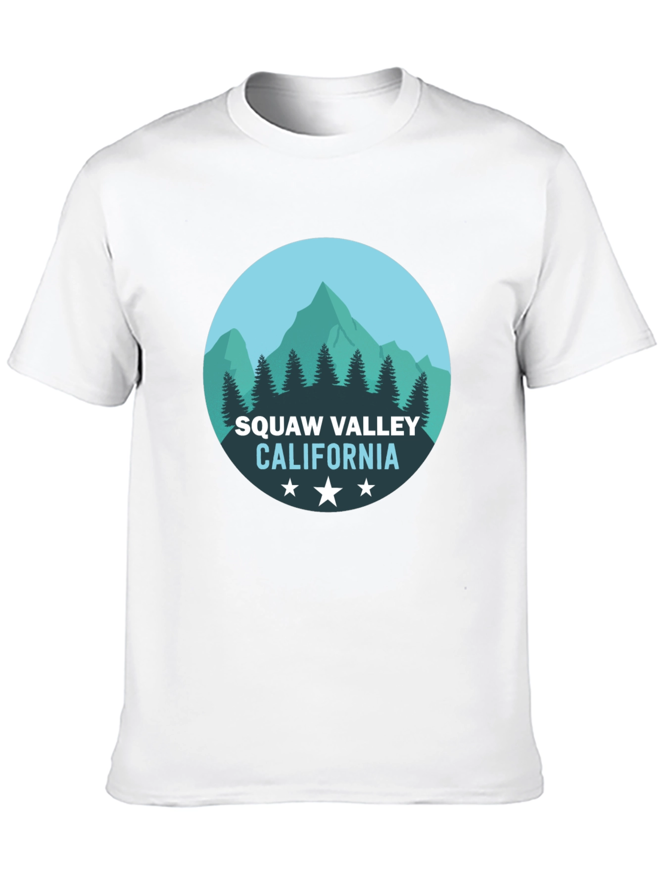 Squaw Valley California Graphic Tee - Black