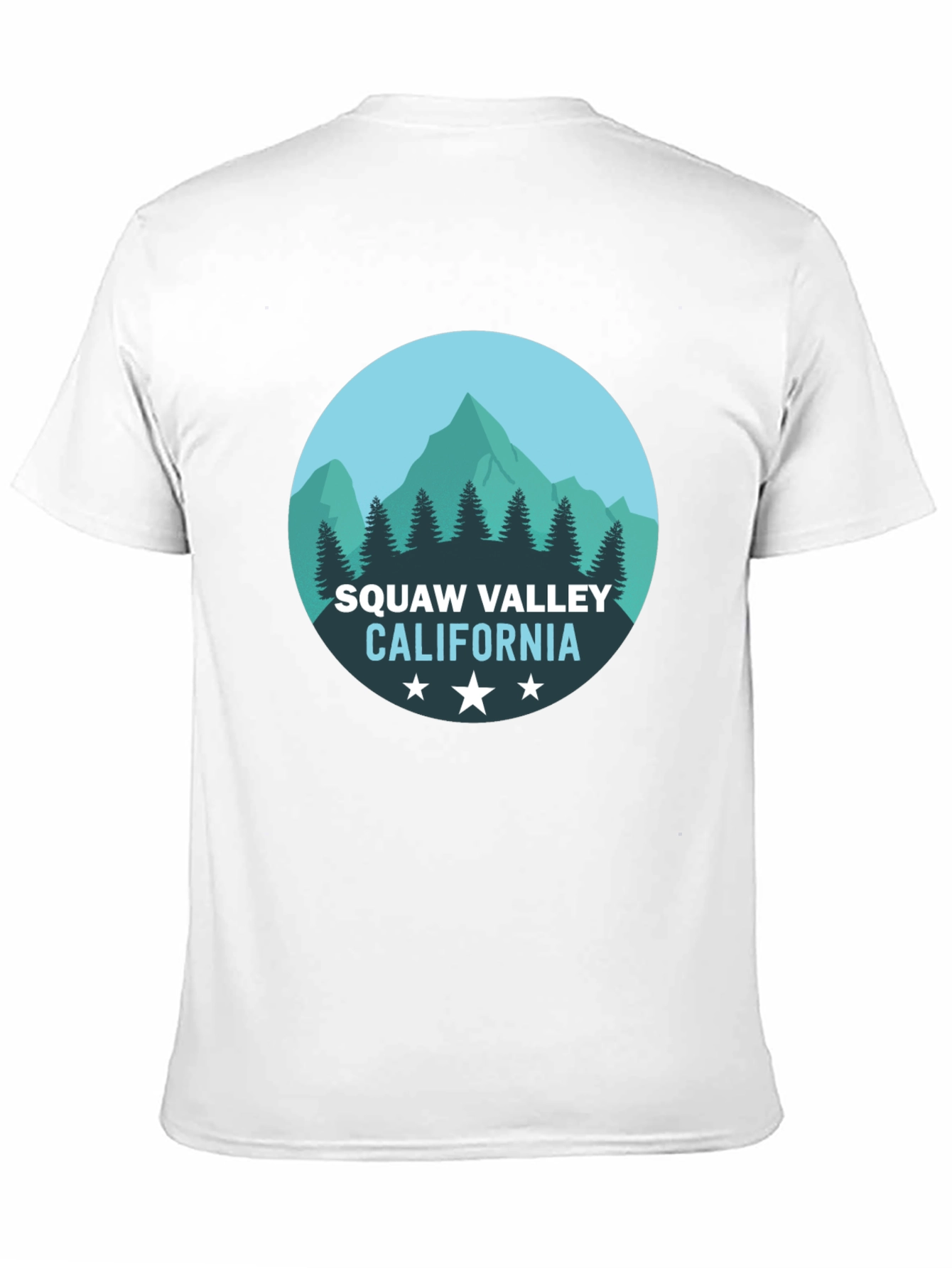 Squaw Valley California Graphic Tee - Black