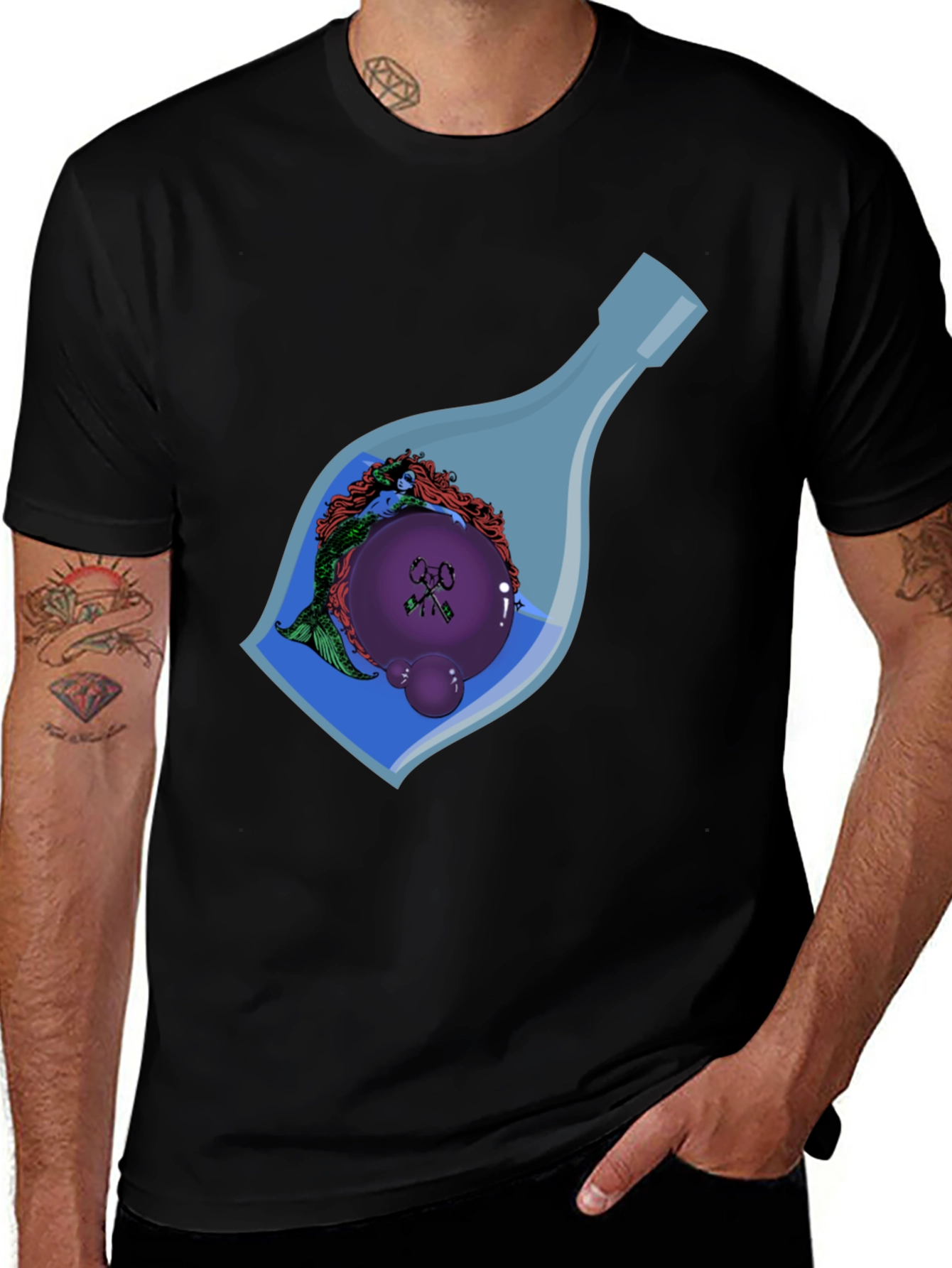 Mermaid in a Bottle Graphic Tee