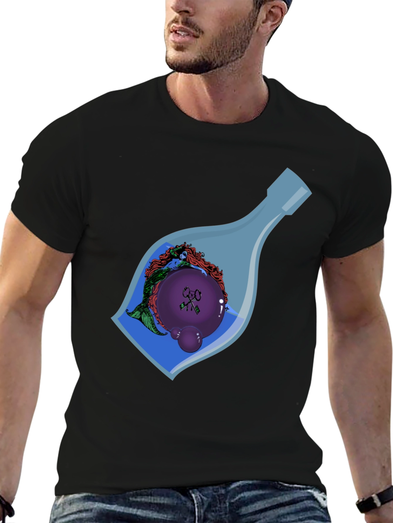 Mermaid in a Bottle Graphic Tee