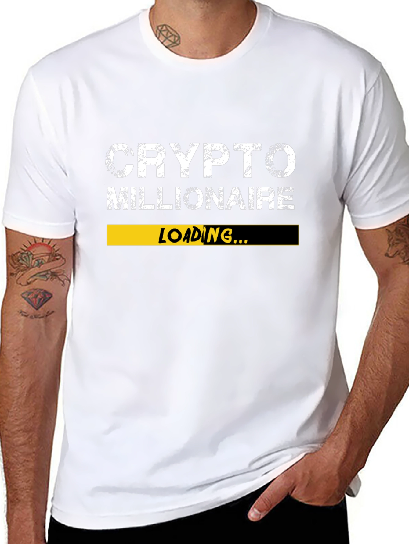 Crypto Millionaire Loading T-Shirt - Black