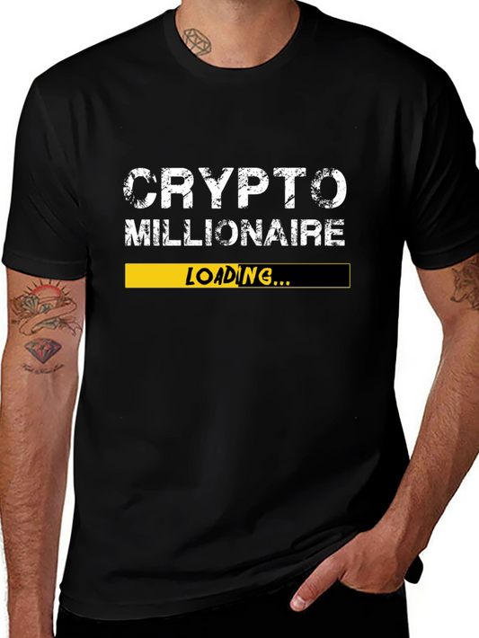 Crypto Millionaire Loading T-Shirt - Black