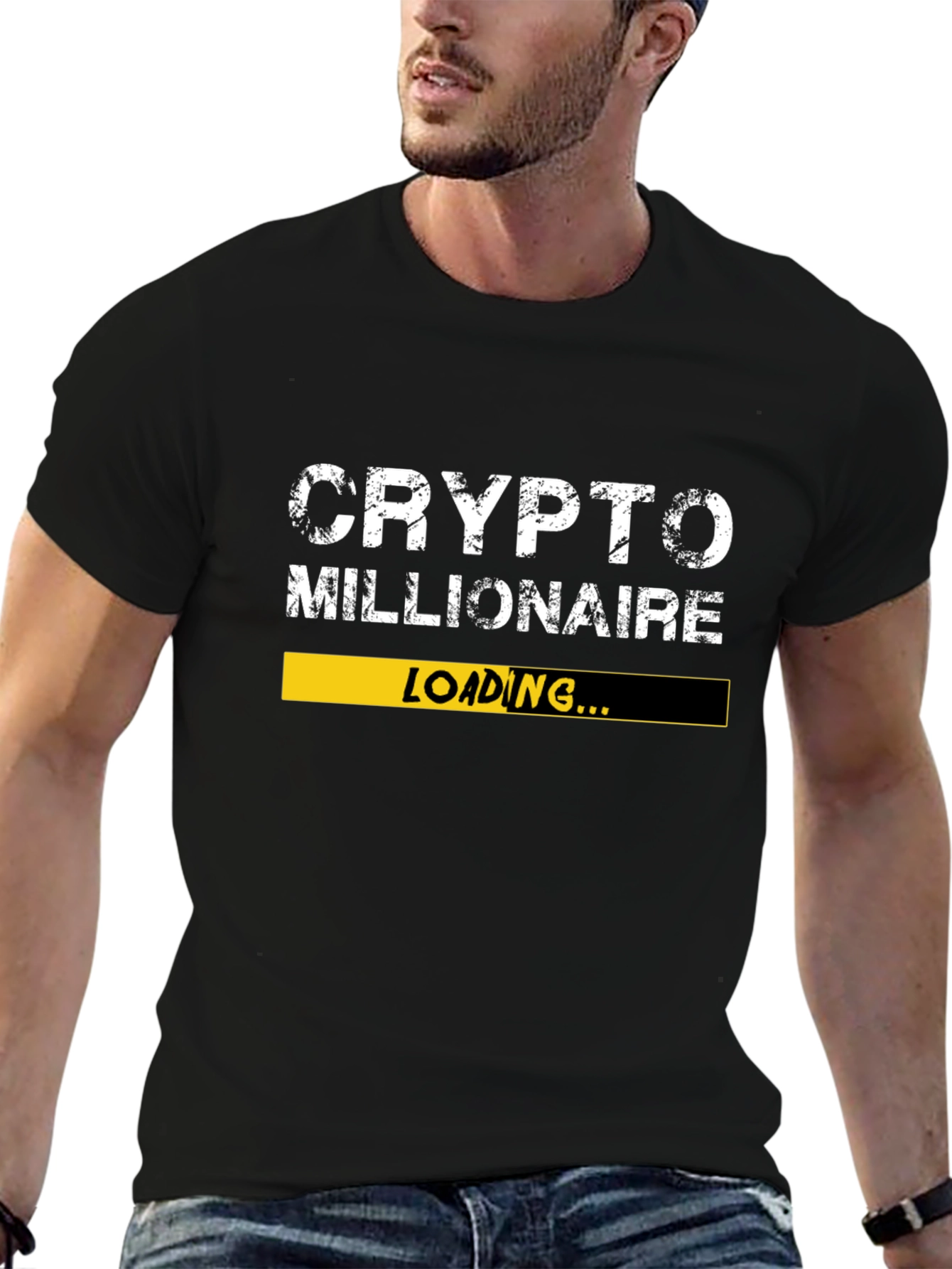 Crypto Millionaire Loading T-Shirt - Black