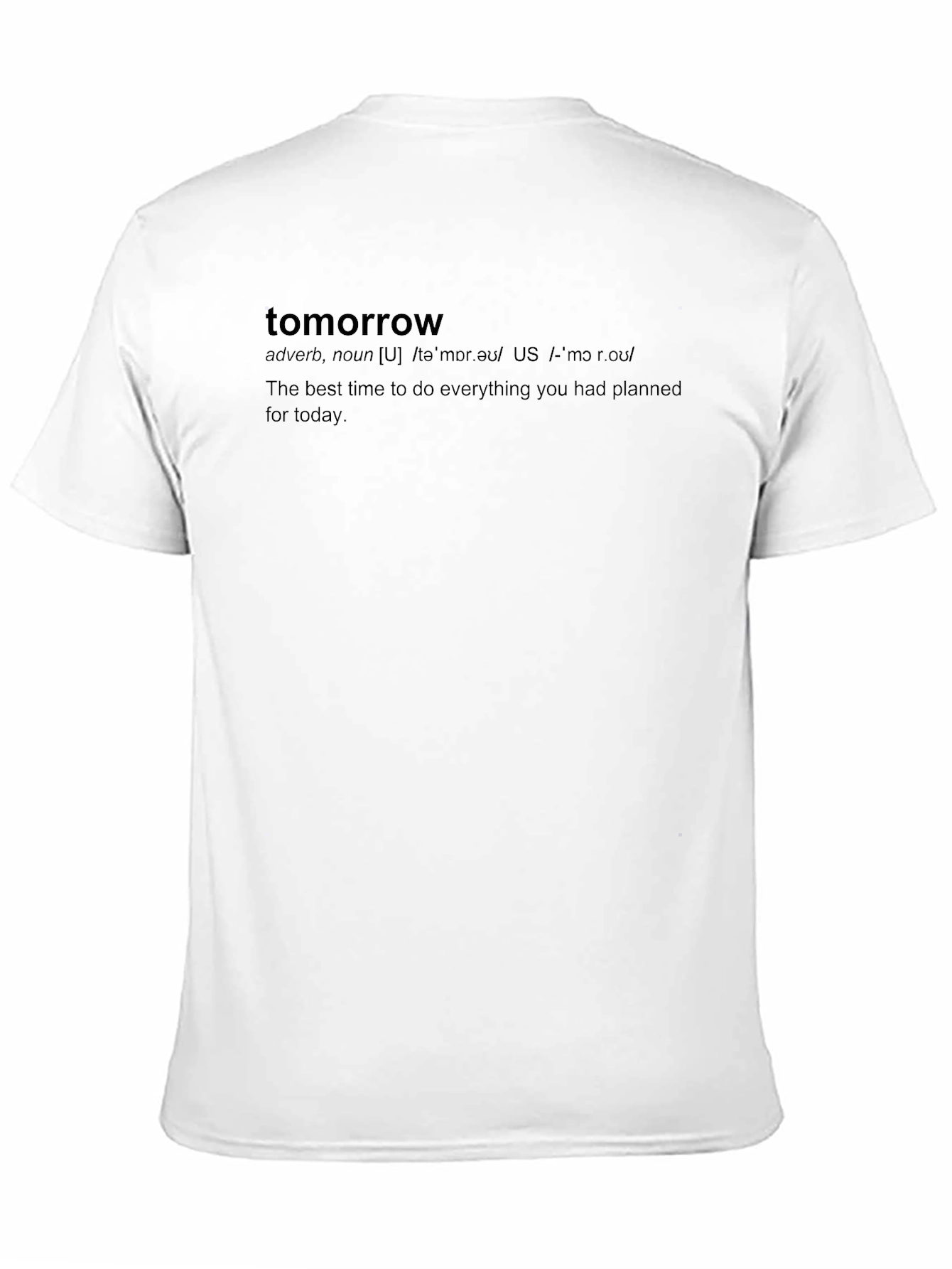 Tomorrow Definition Graphic Tee - Unisex