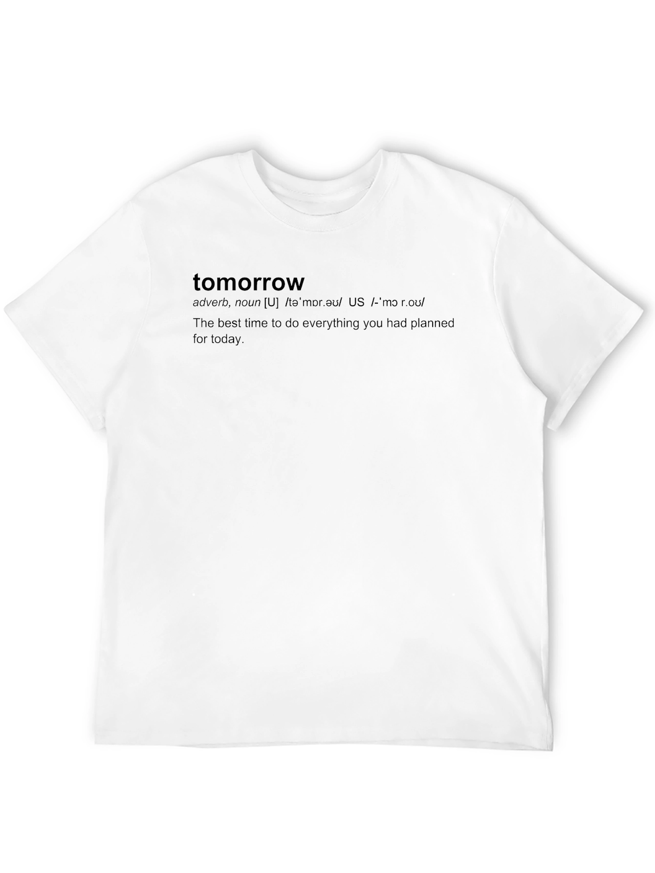 Tomorrow Definition Graphic Tee - Unisex