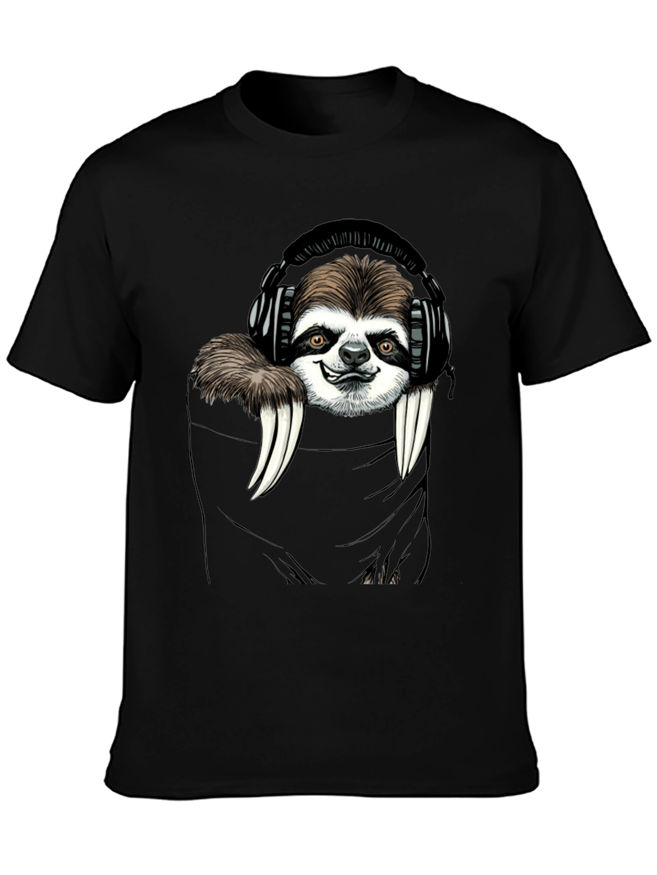 Sloth DJ Graphic Tee - Cool & Comfy