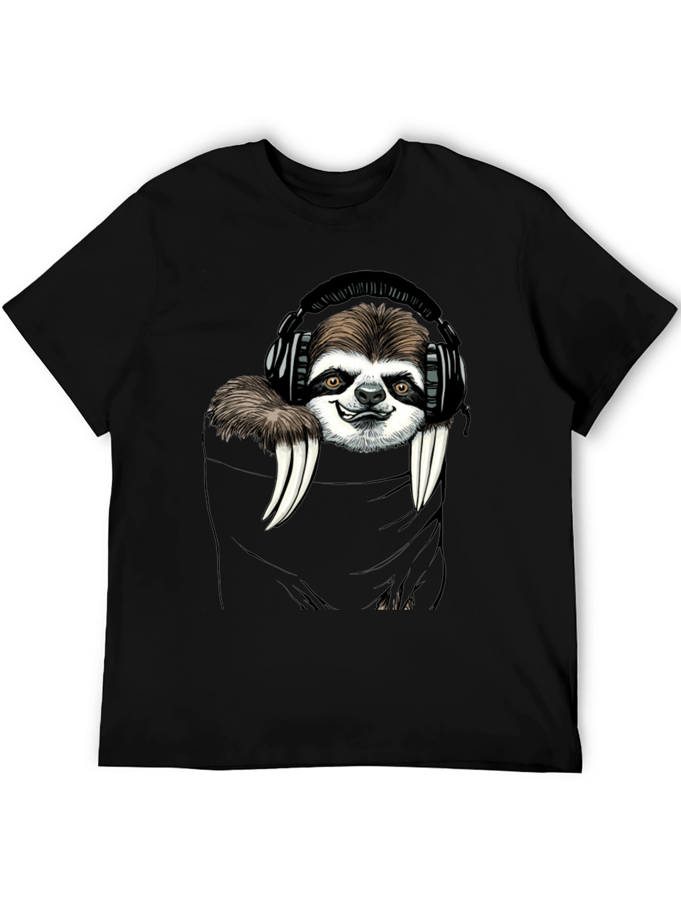 Sloth DJ Graphic Tee - Cool & Comfy