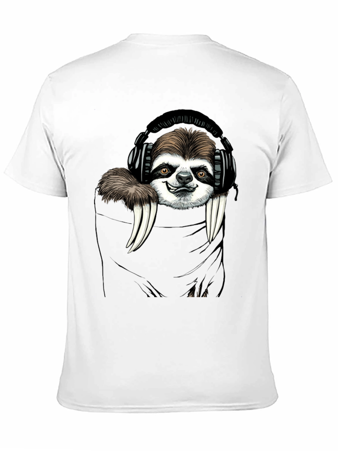 Sloth DJ Graphic Tee - Cool & Comfy