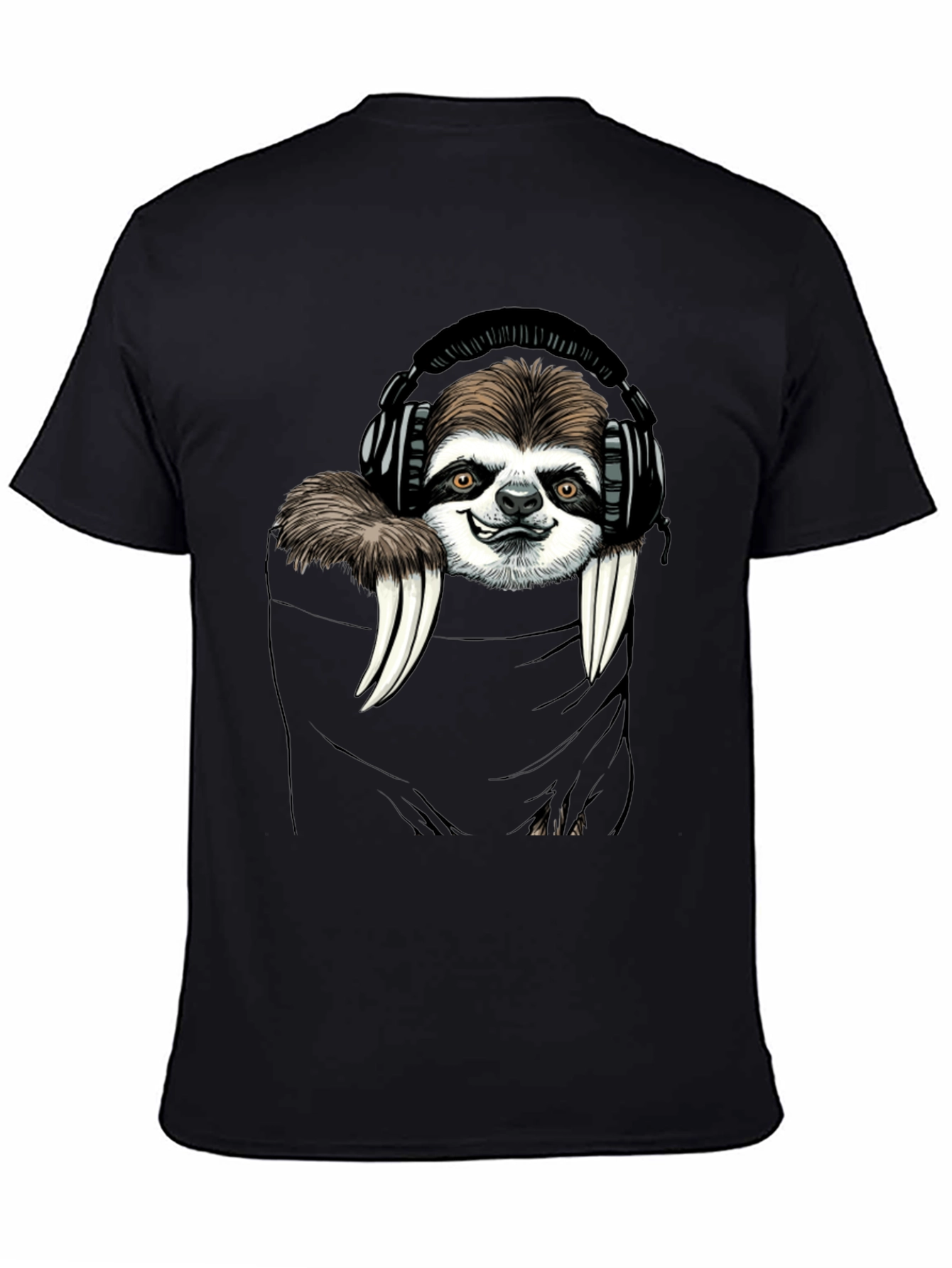 Sloth DJ Graphic Tee - Cool & Comfy