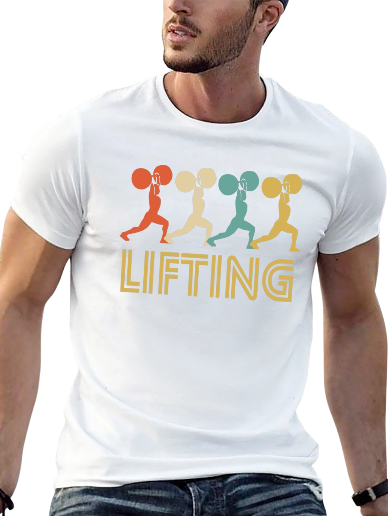 Retro Weightlifting T-Shirt