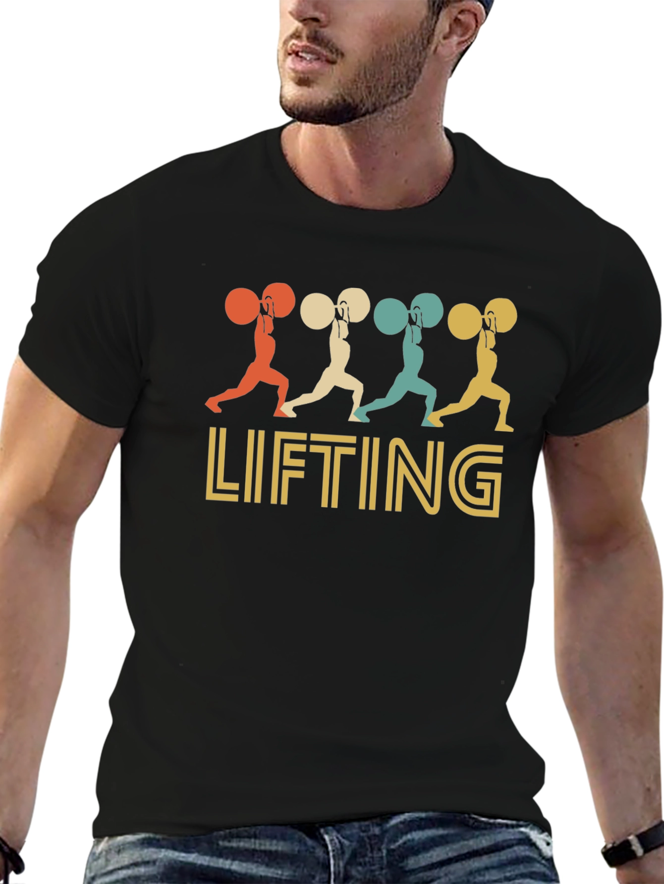 Retro Weightlifting T-Shirt