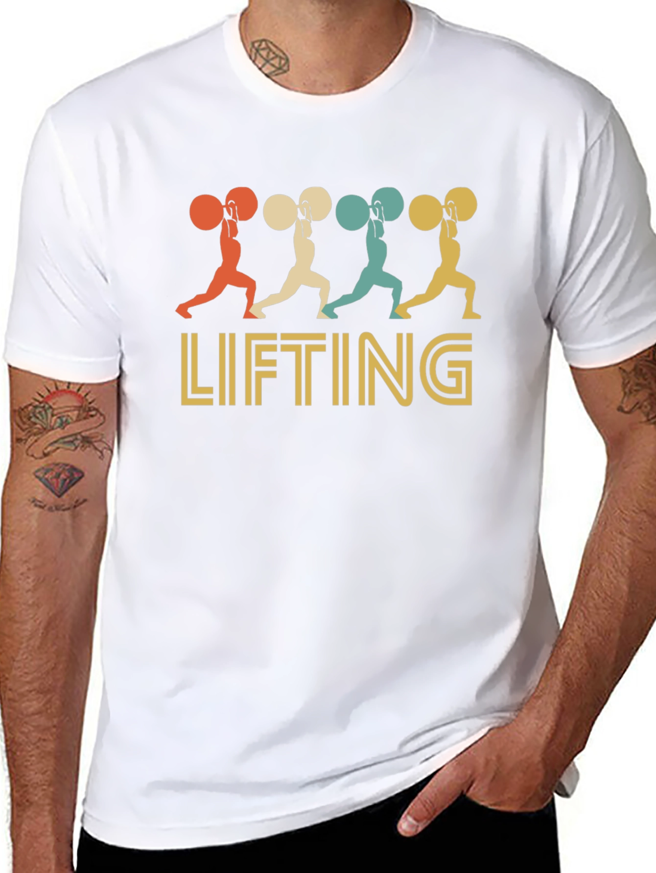 Retro Weightlifting T-Shirt