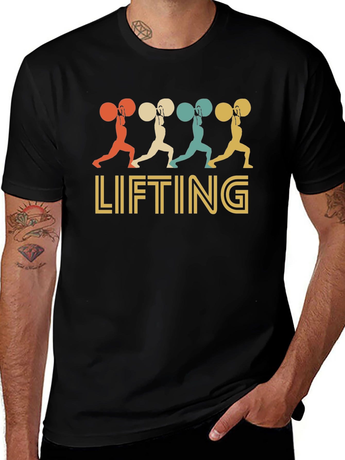 Retro Weightlifting T-Shirt