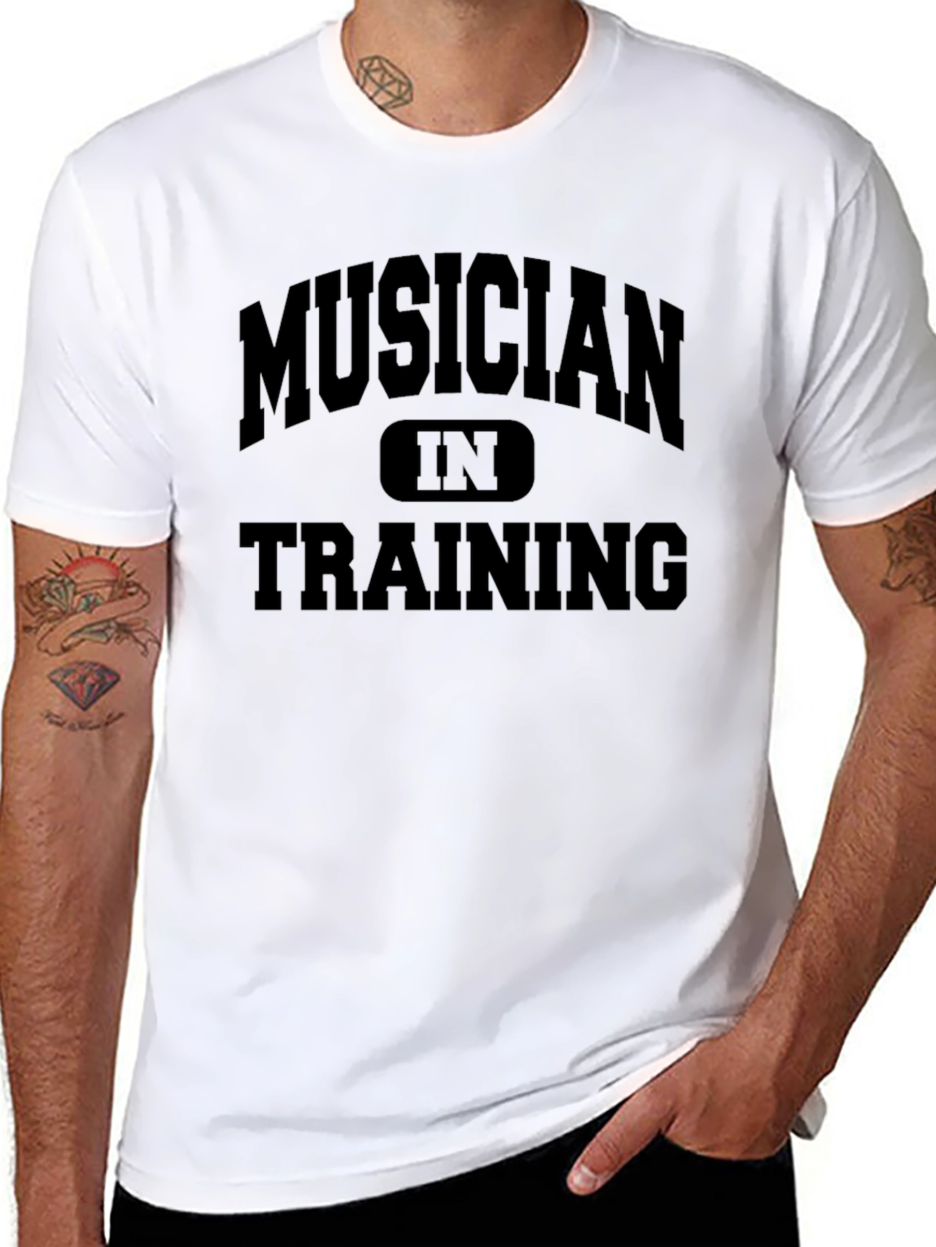 Musician In Training Black Graphic Tee