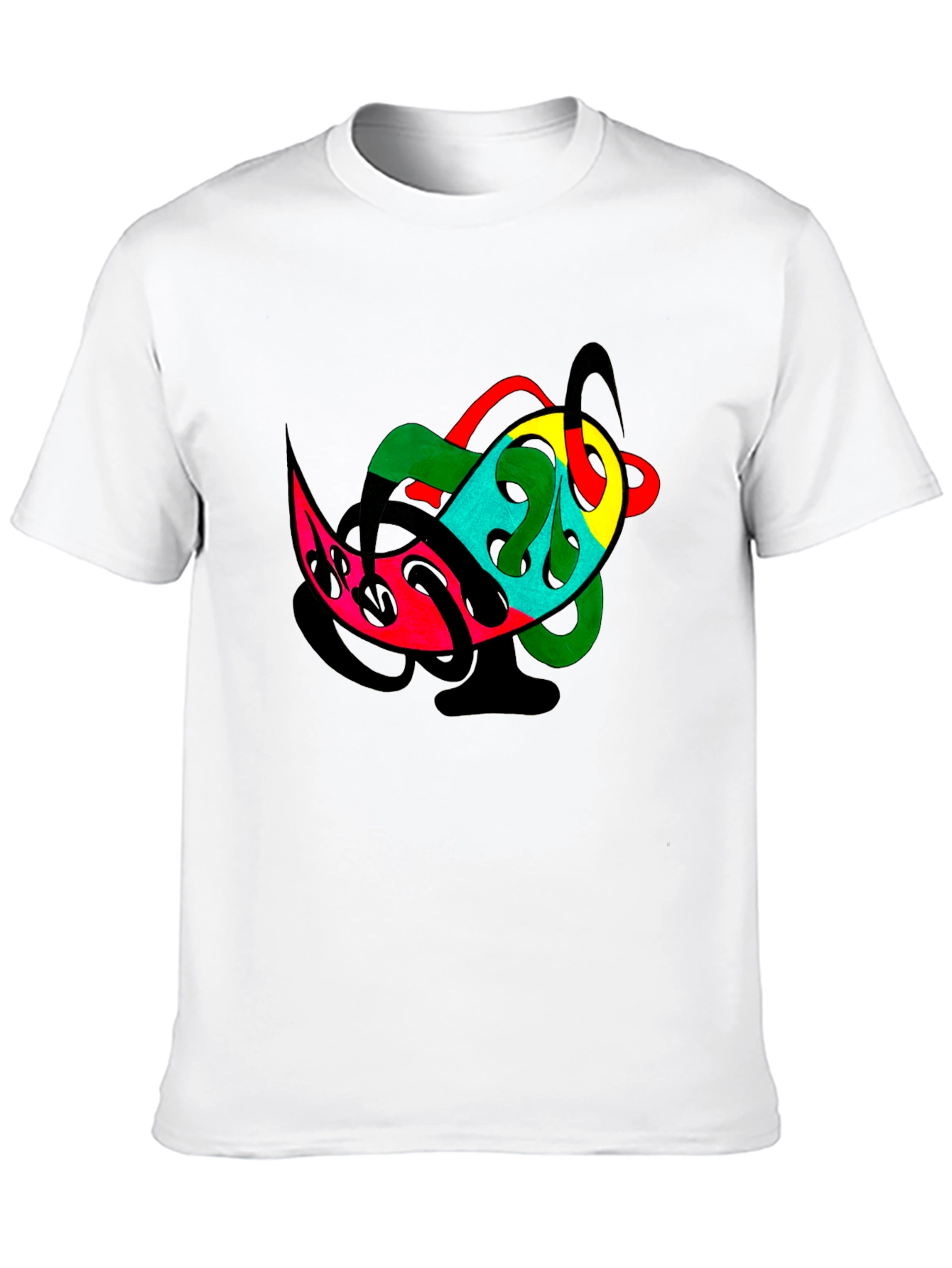 Abstract Art Graphic Black T-Shirt