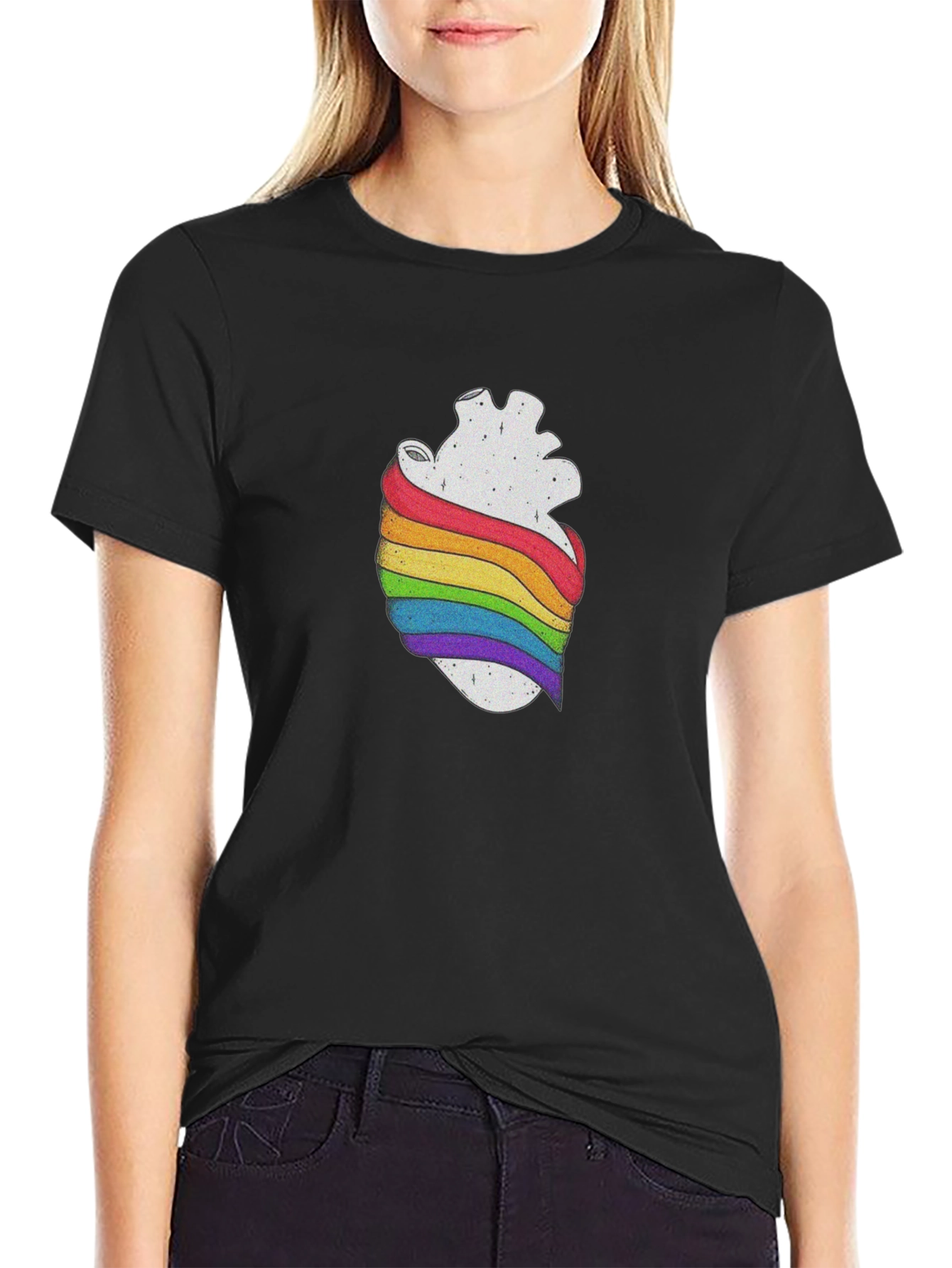 LGBT Heart T-Shirt - Love Wins
