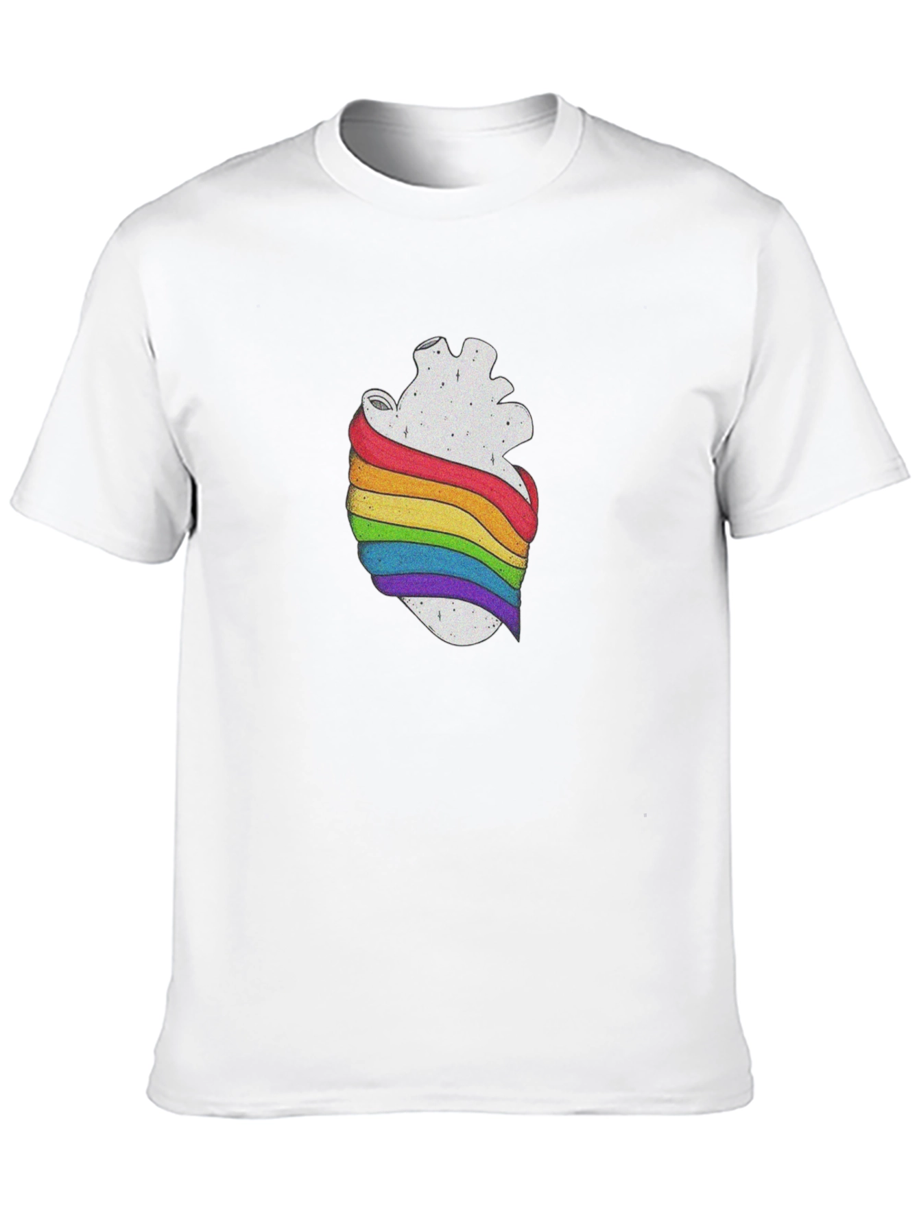 LGBT Heart T-Shirt - Love Wins