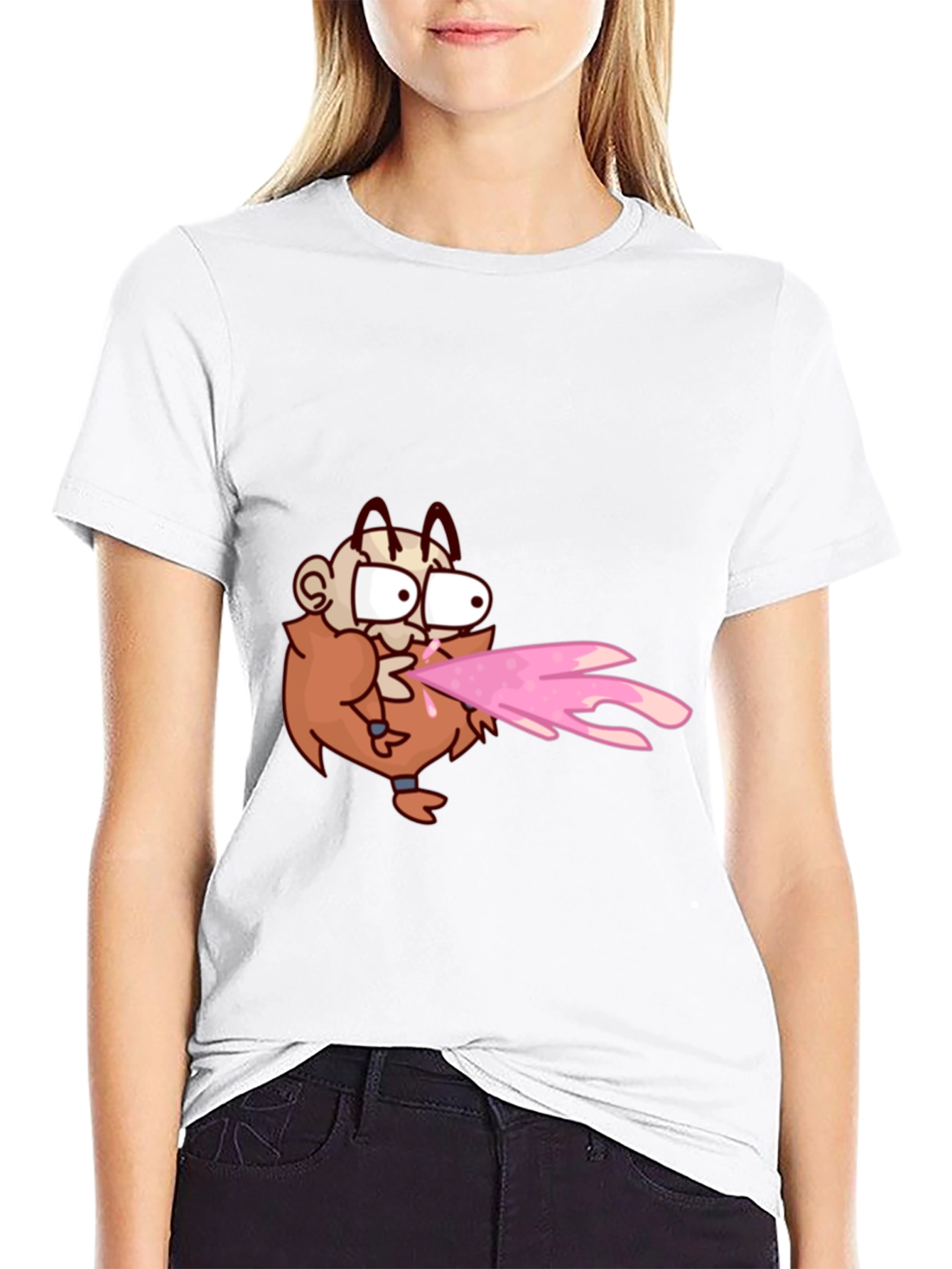 Cartoon Man Fire T-Shirt