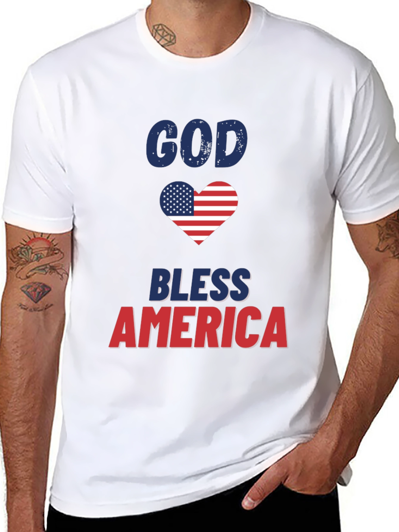 God Bless America Patriotic T-Shirt