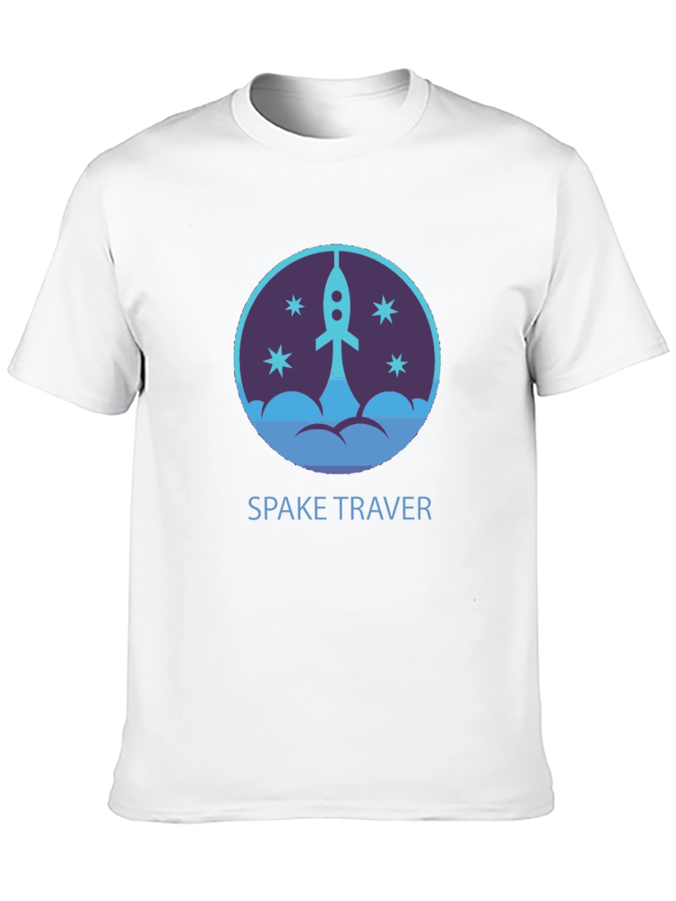 Space Traveler Graphic Tee - Black Cotton Comfort