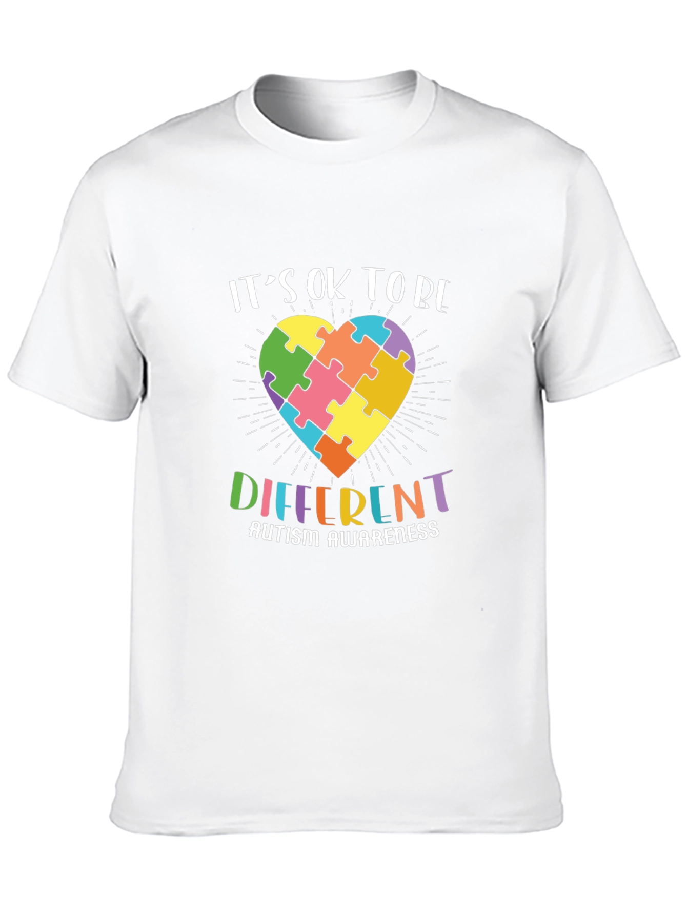 Autism Awareness Puzzle Heart Graphic Tee