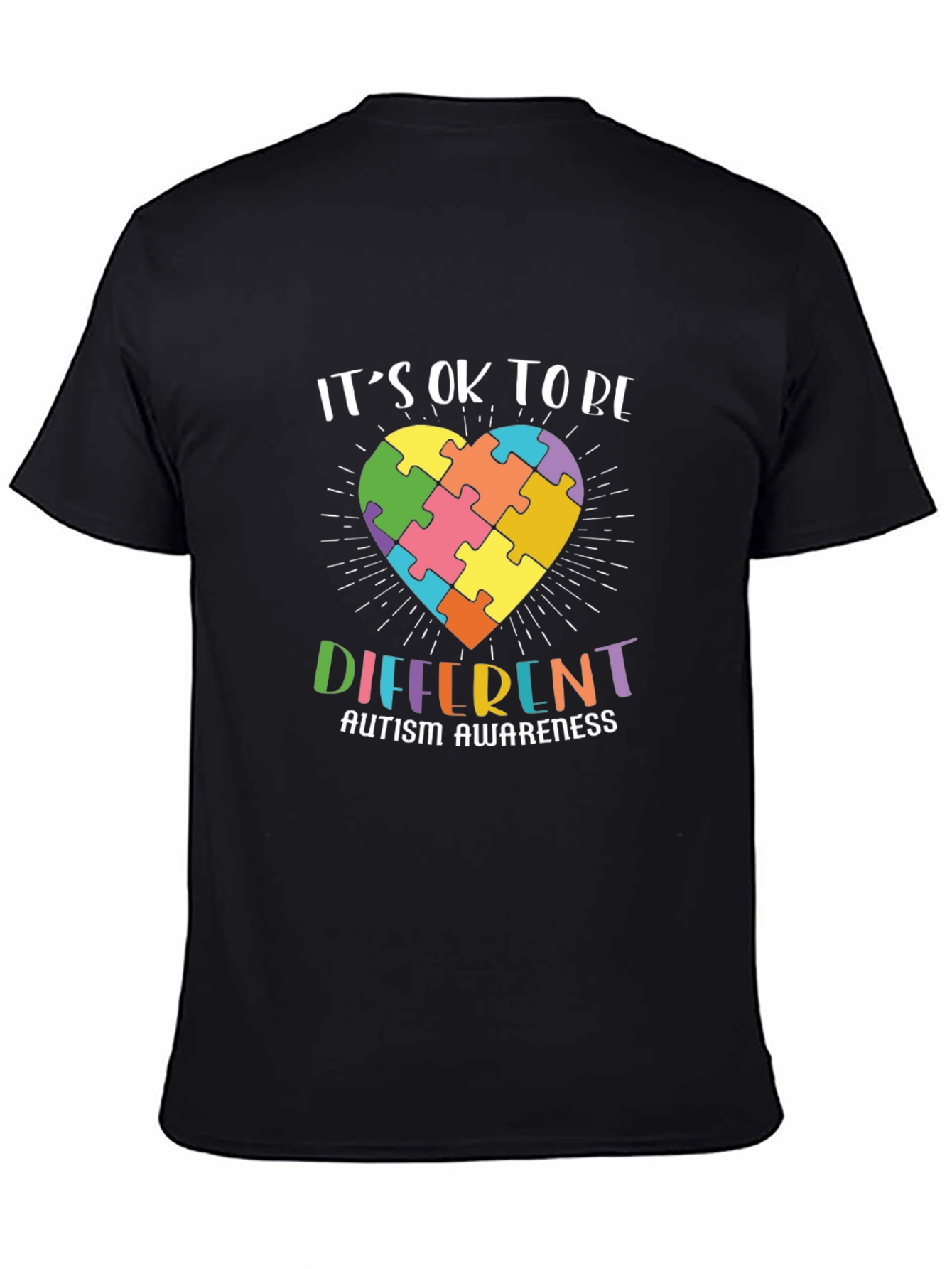 Autism Awareness Puzzle Heart Graphic Tee