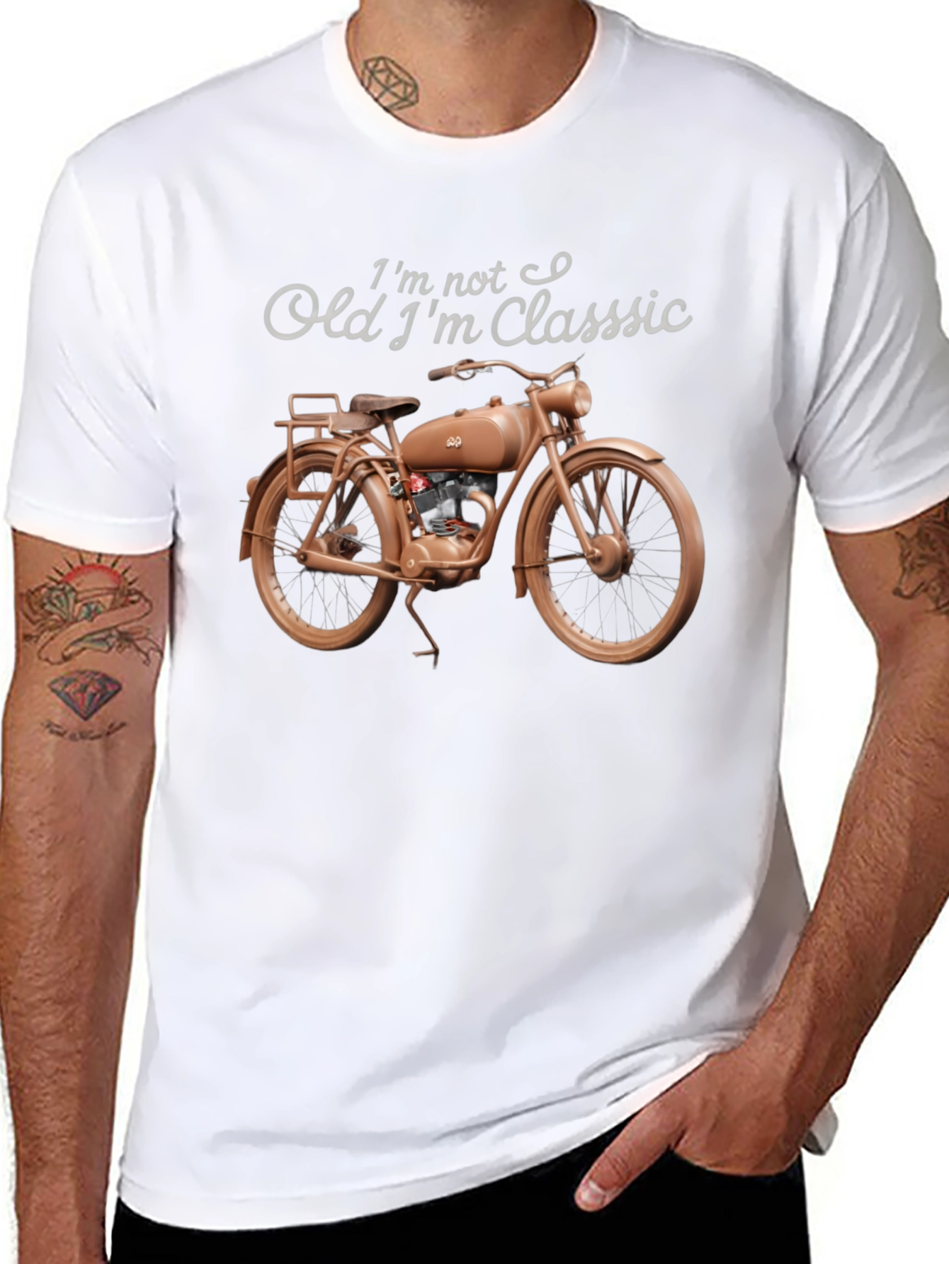 Classic Motorcycle Graphic T-Shirt