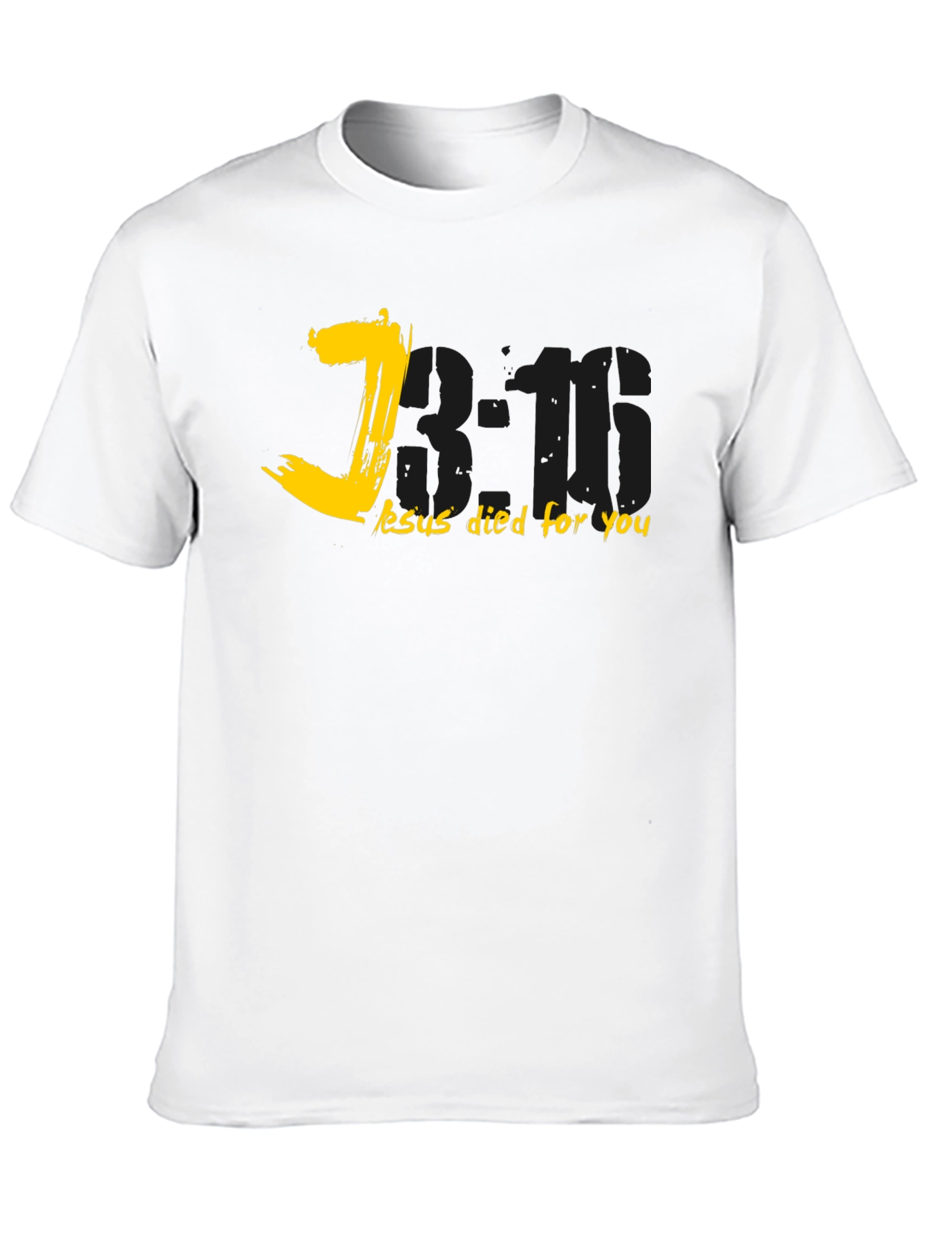 John 3:16 Black Christian T-Shirt