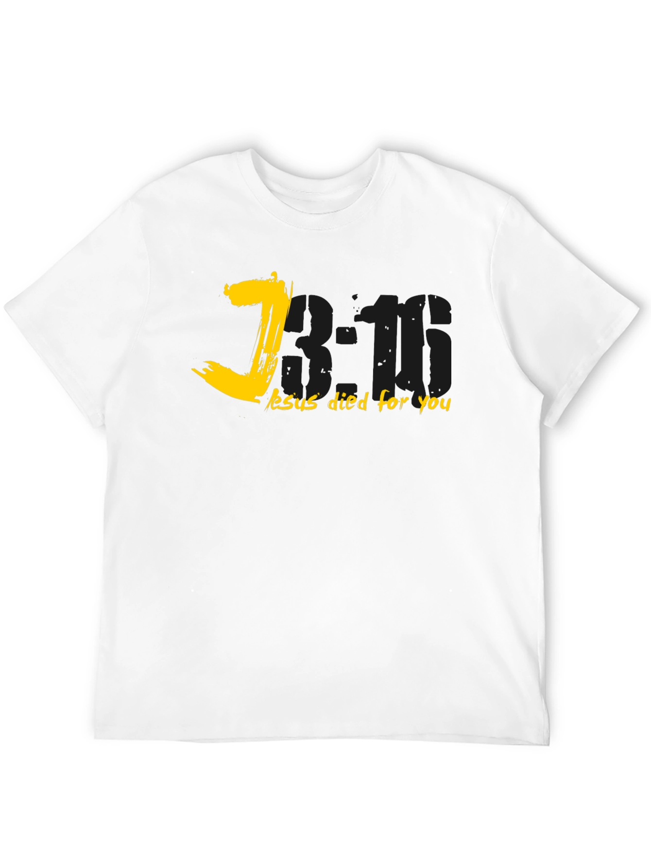 John 3:16 Black Christian T-Shirt